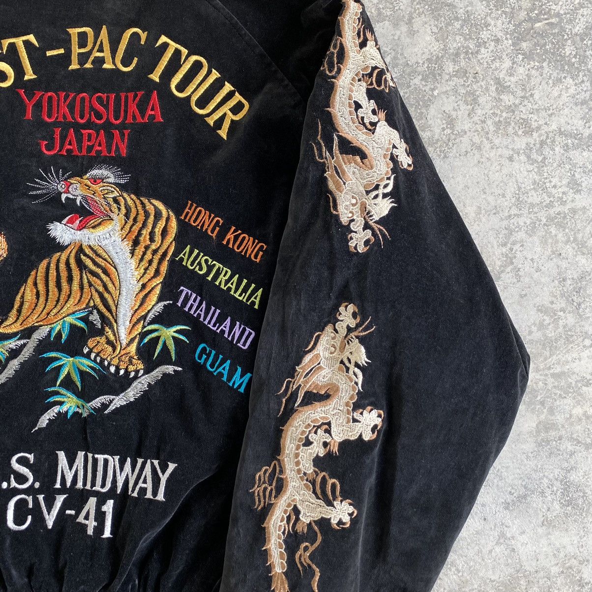 Vintage Vintage West Pac Velvet Black Sukajan Souvenir Jacket Medium Size US M / EU 48-50 / 2 - 7 Thumbnail