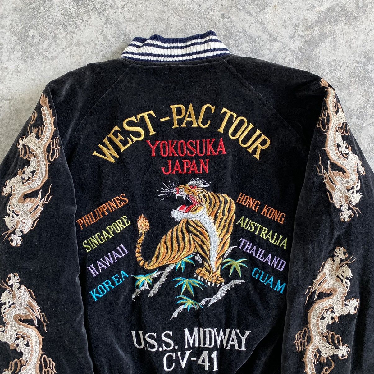 Vintage Vintage West Pac Velvet Black Sukajan Souvenir Jacket Medium Size US M / EU 48-50 / 2 - 4 Thumbnail