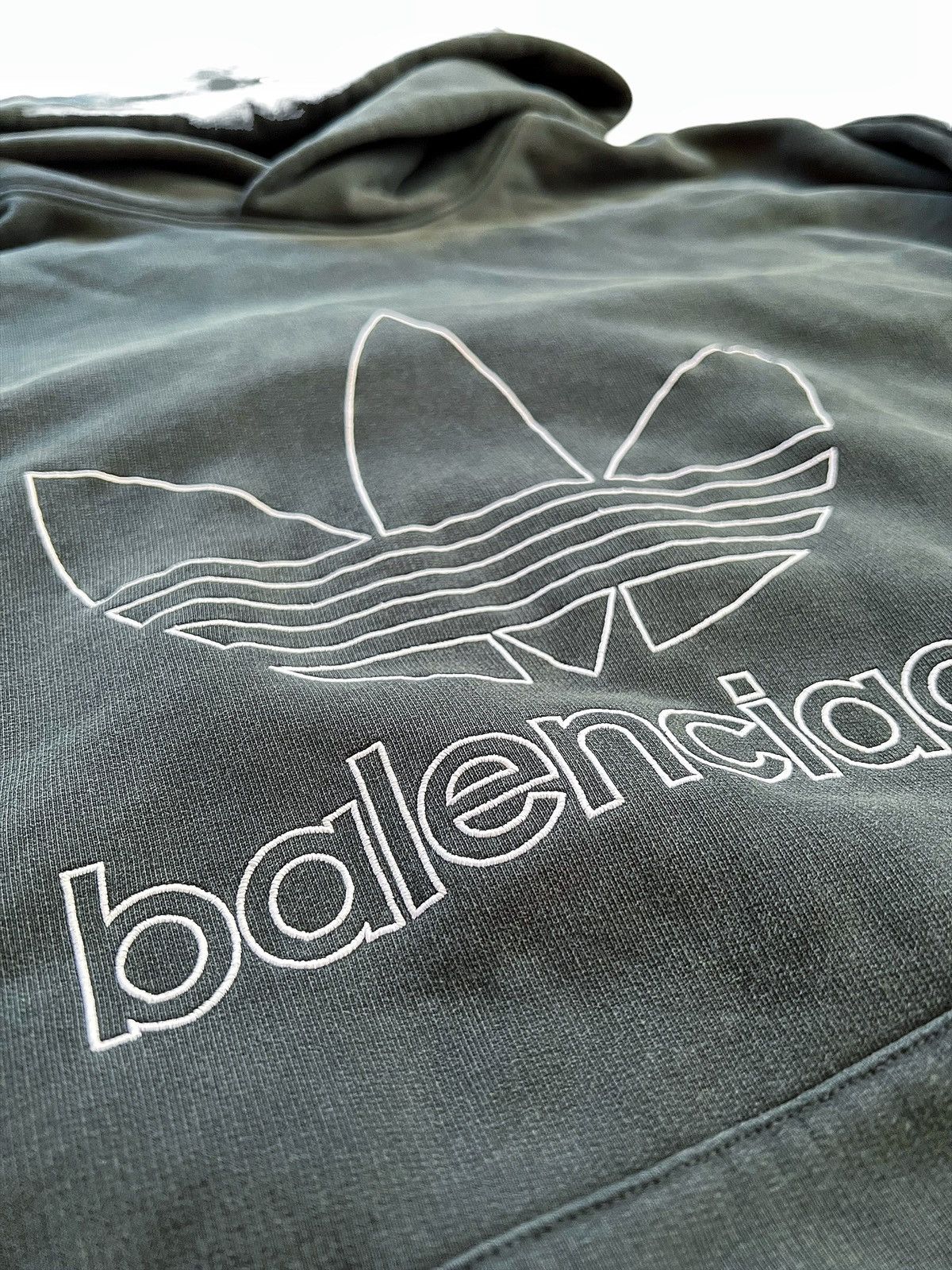 Adidas × Balenciaga Sz4 Green Oversized Runway Adidas Hoodie Size US XL / EU 56 / 4 - 4 Thumbnail