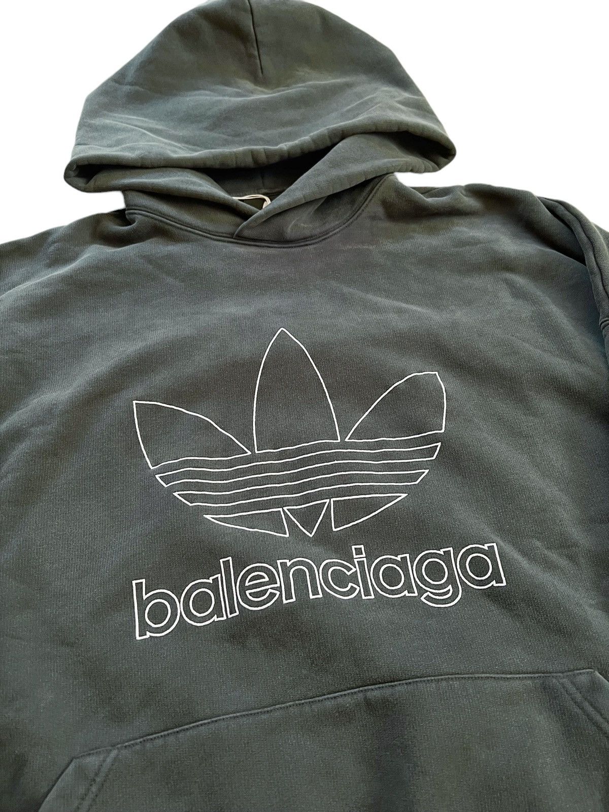 Adidas × Balenciaga Sz4 Green Oversized Runway Adidas Hoodie Size US XL / EU 56 / 4 - 3 Thumbnail
