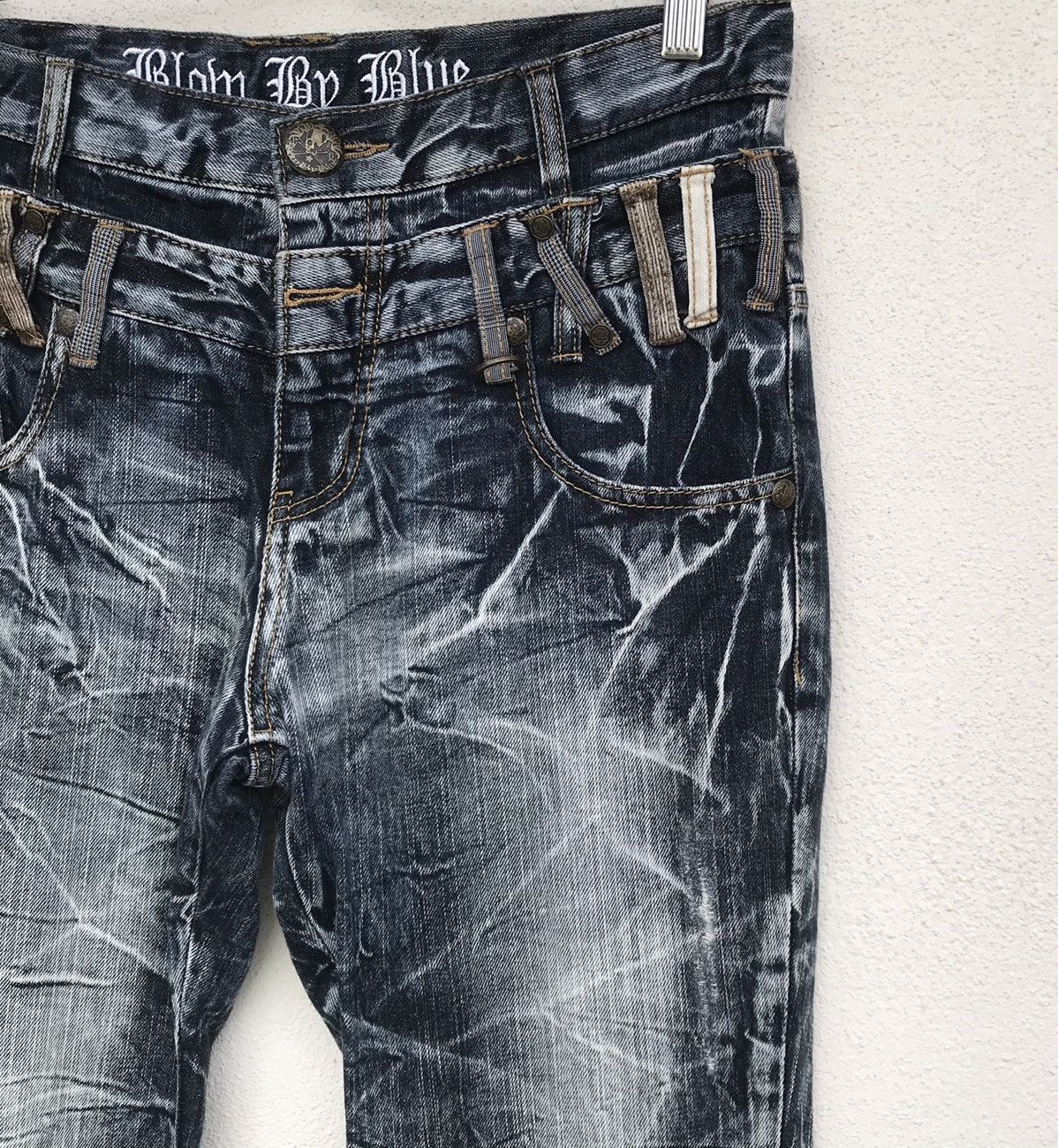 Japanese Brand Blow by Blue Mastermind skull inspired denim double waist Size US 30 / EU 46 - 9 Thumbnail