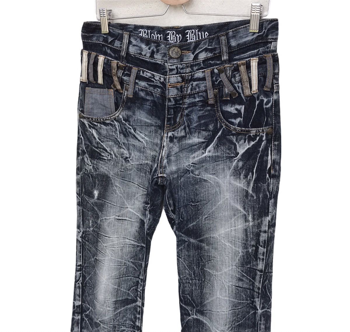 Japanese Brand Blow by Blue Mastermind skull inspired denim double waist Size US 30 / EU 46 - 4 Thumbnail