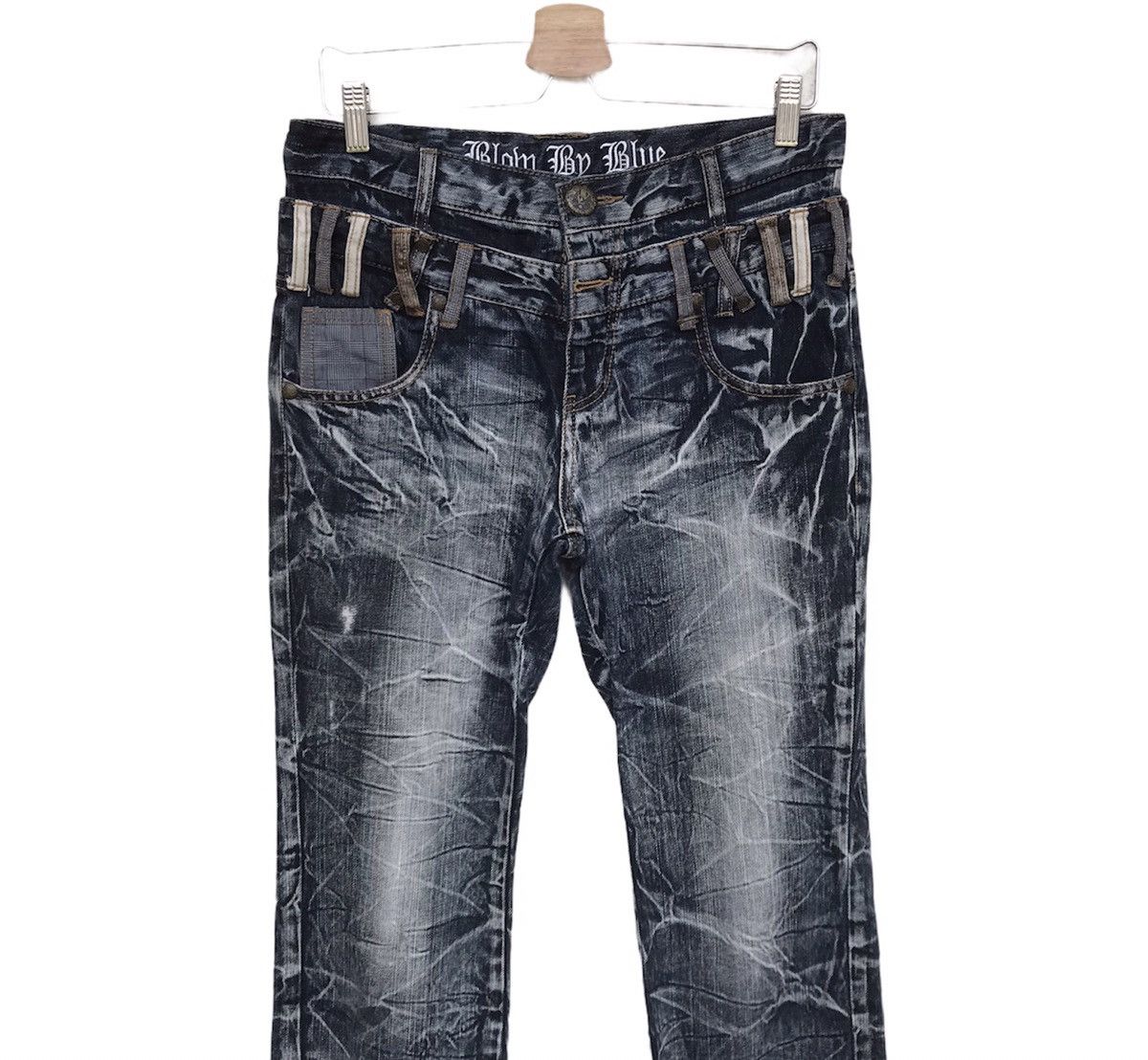 Japanese Brand Blow by Blue Mastermind skull inspired denim double waist Size US 30 / EU 46 - 3 Thumbnail