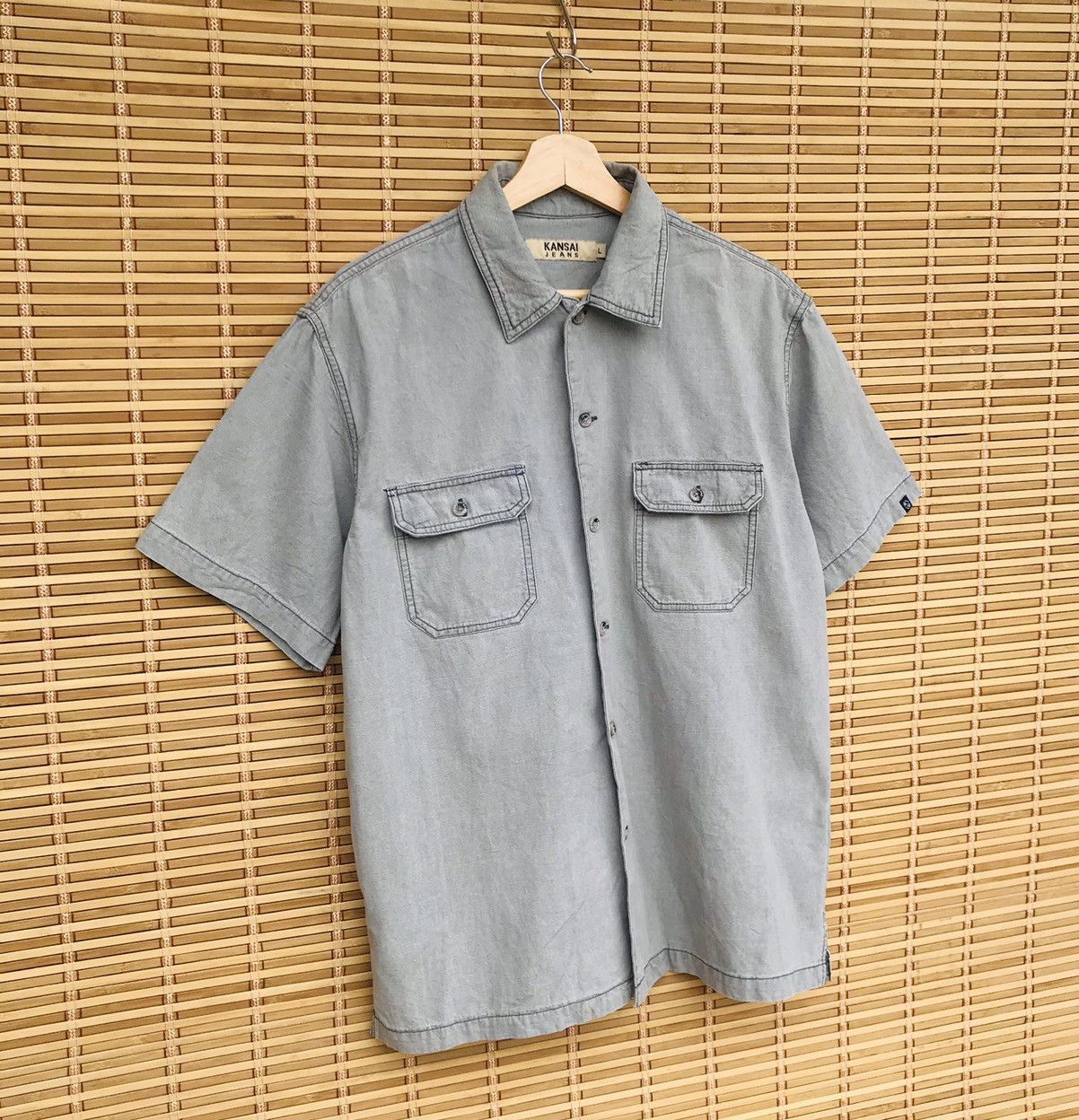 Kansai Yamamoto Vintage Iconic Kansai Yamamoto japanese buttom down Size US L / EU 52-54 / 3 - 3 Thumbnail