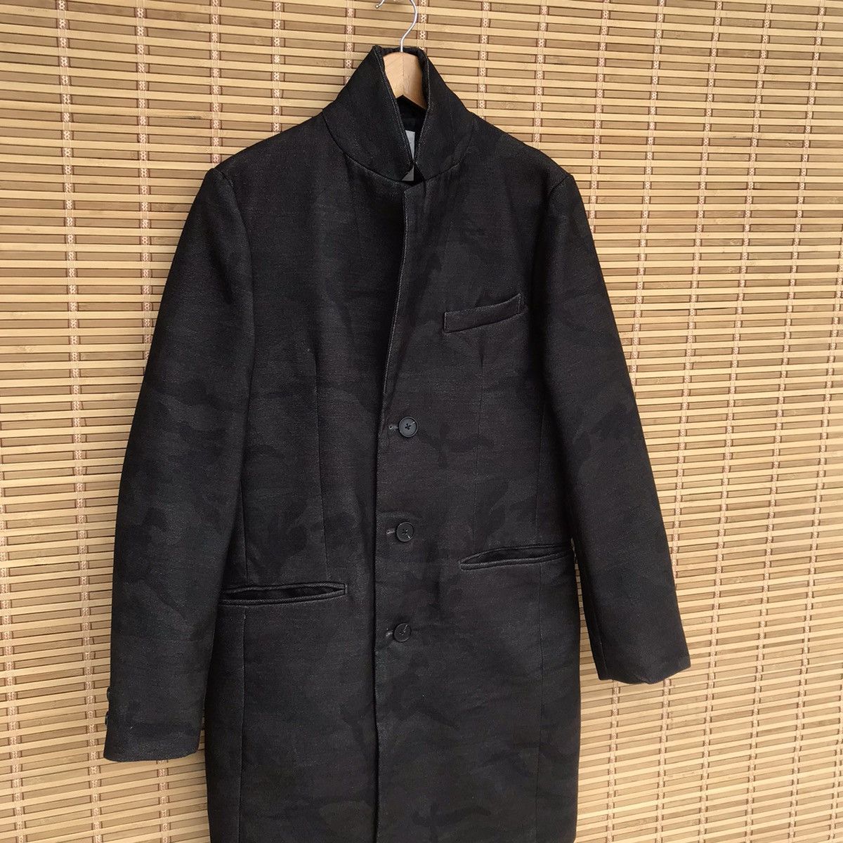 Designer × Japanese Brand camouflage bape wool longcoat overcoat by back number Size US M / EU 48-50 / 2 - 3 Thumbnail