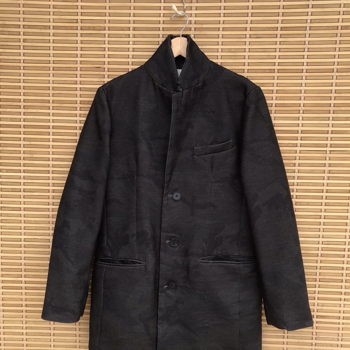 Designer × Japanese Brand camouflage bape wool longcoat overcoat by back number Size US M / EU 48-50 / 2 - 5 Thumbnail