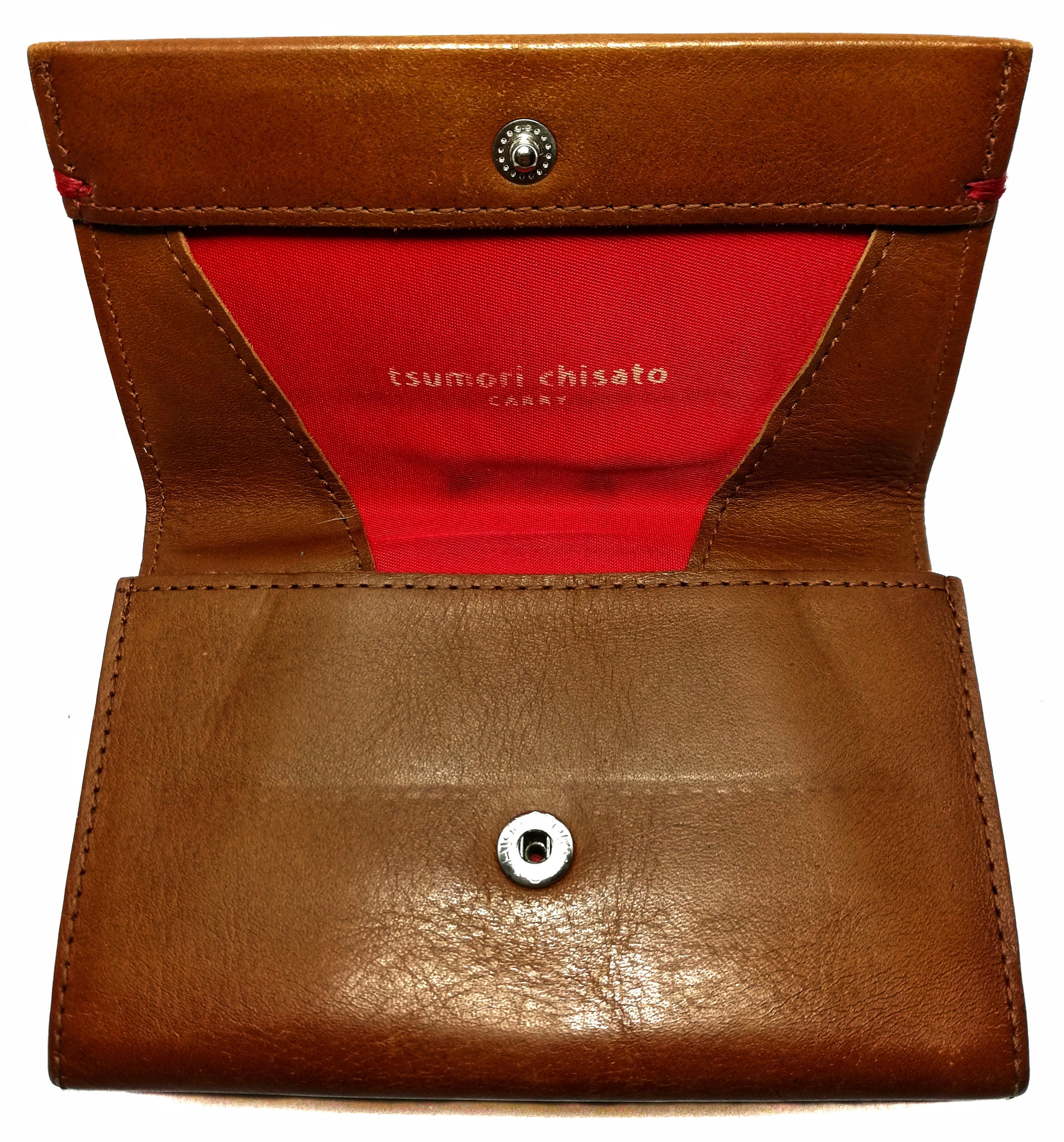 Genuine Leather × Issey Miyake × Tsumori Chisato 🔥Tsumori Chisato Carry Button High Crown 3 Wallet🔥 Size ONE SIZE - 1 Thumbnail