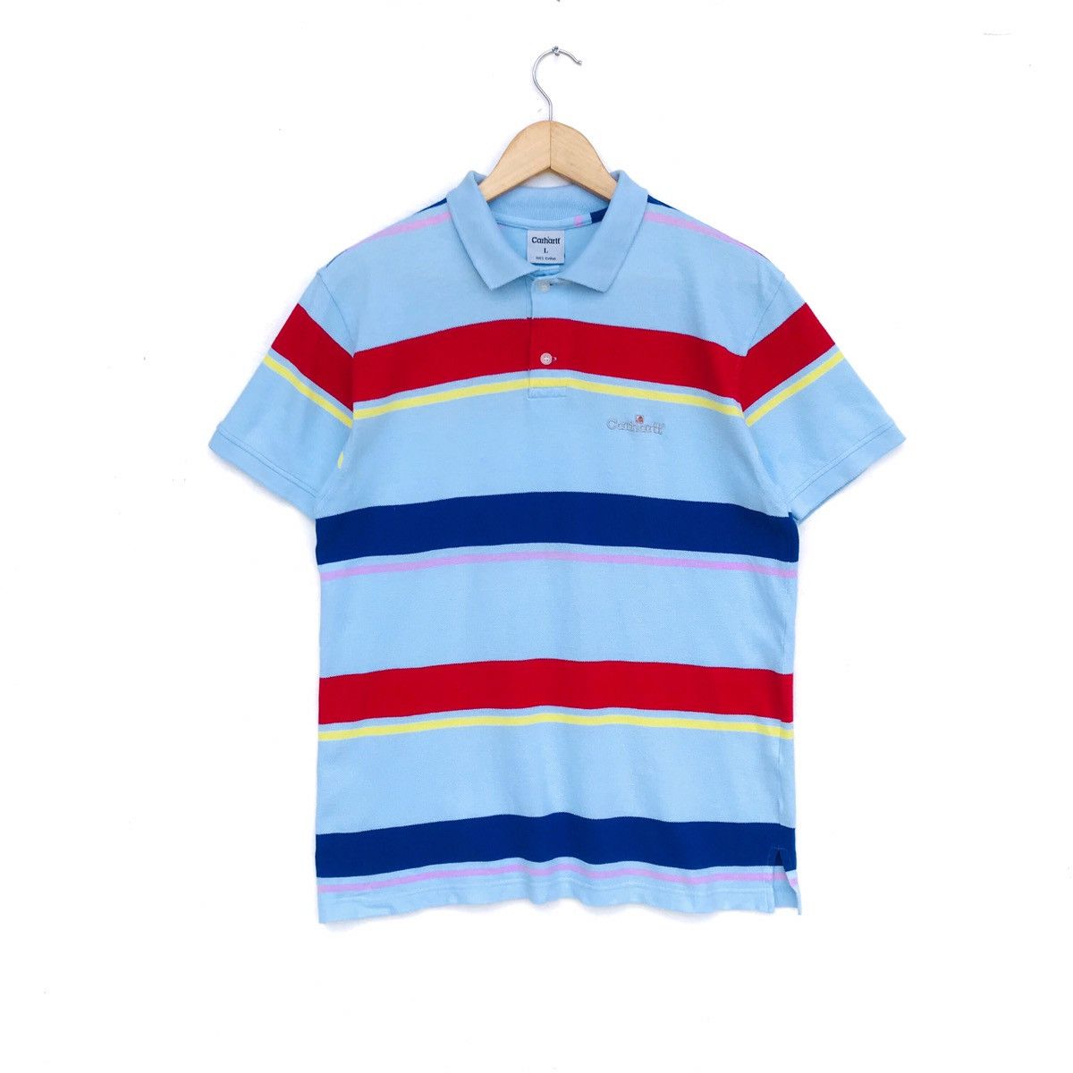 Carhartt Carhatt polo striped multicolor | Grailed