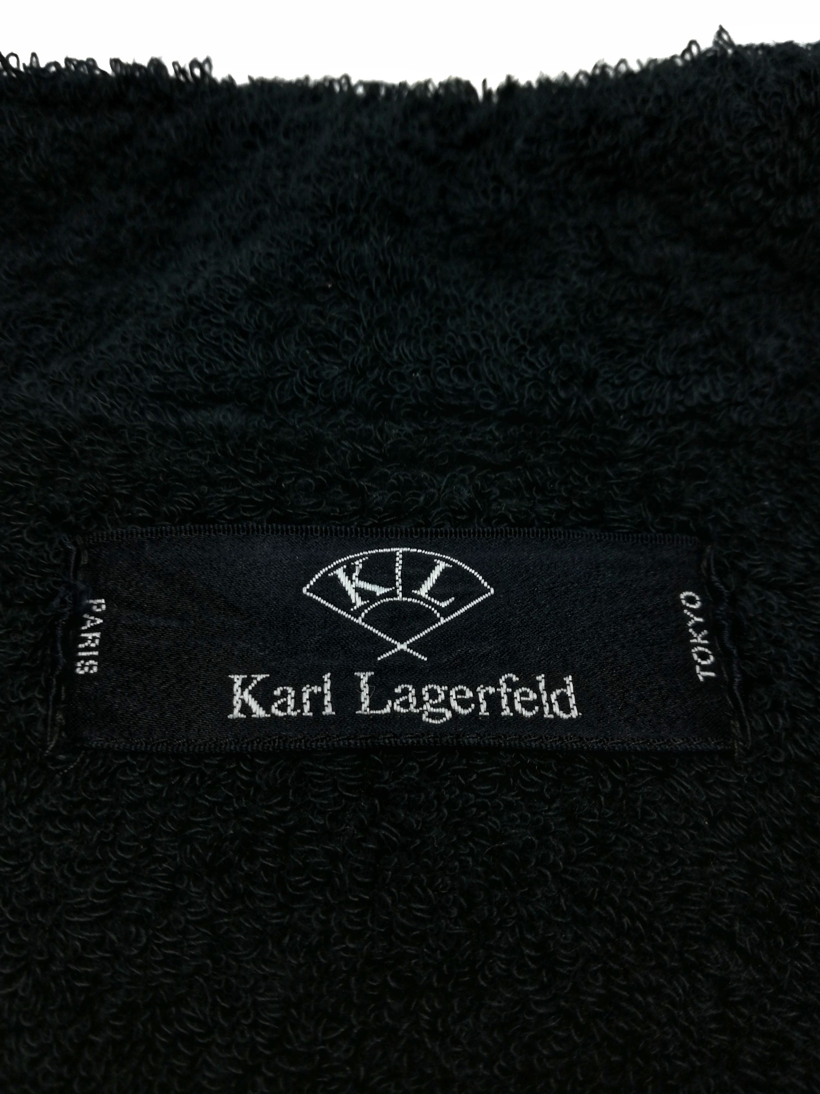 Karl Lagerfeld × Other 🔥Luxury Karl Lagerfeld Black Towel Fleece Long Jacket🔥 Size US M / EU 48-50 / 2 - 7 Thumbnail
