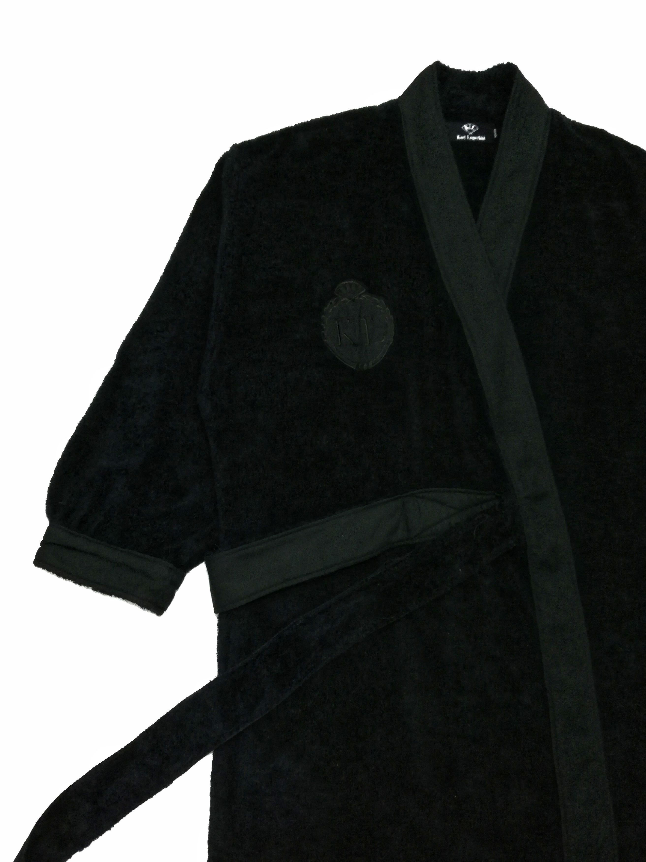 Karl Lagerfeld × Other 🔥Luxury Karl Lagerfeld Black Towel Fleece Long Jacket🔥 Size US M / EU 48-50 / 2 - 3 Thumbnail