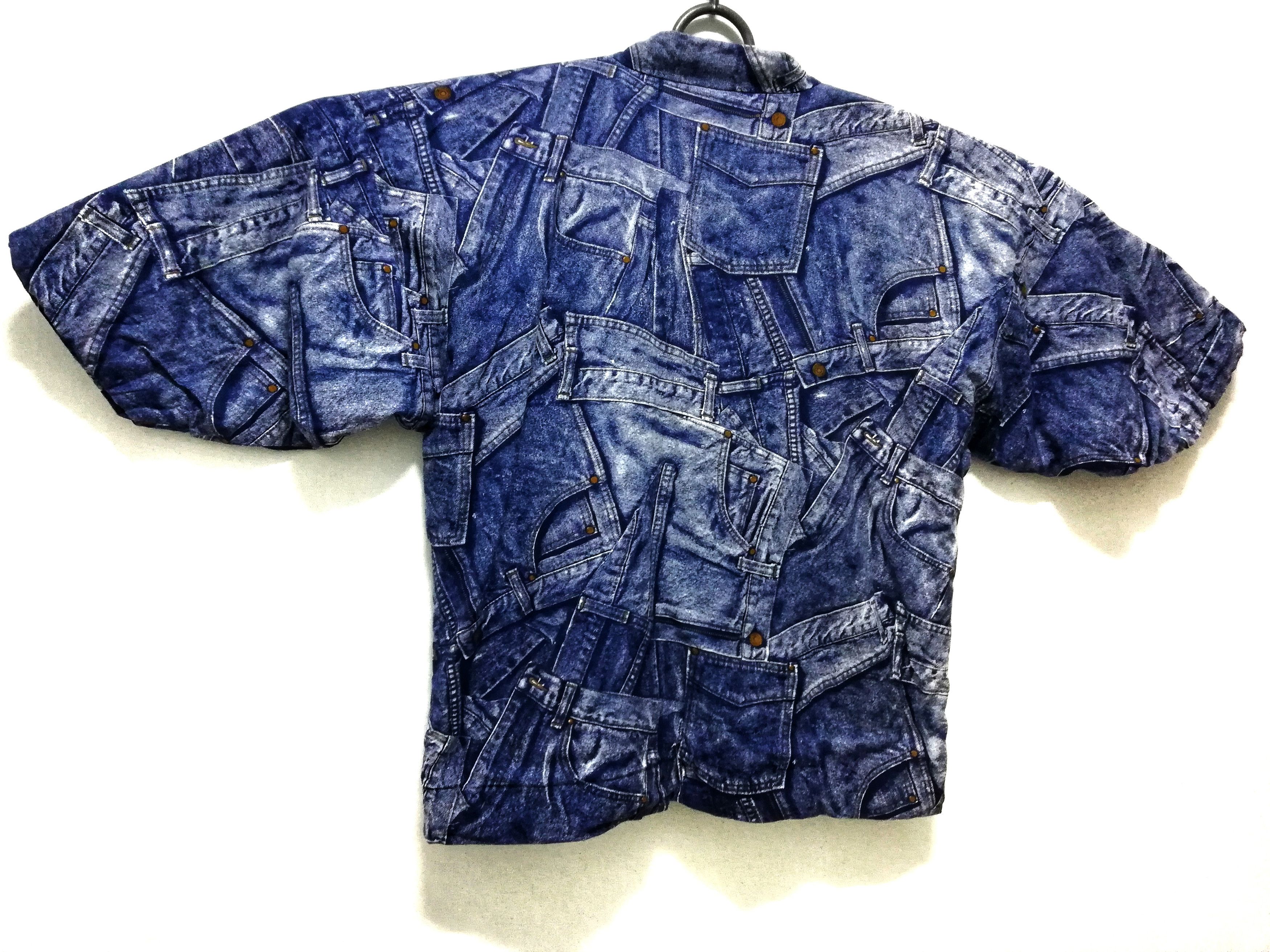 Art Comes First × Japanese Brand 🔥Hanten Kimono Japanese All Over Printed Jeans Style🔥 Size US L / EU 52-54 / 3 - 7 Thumbnail