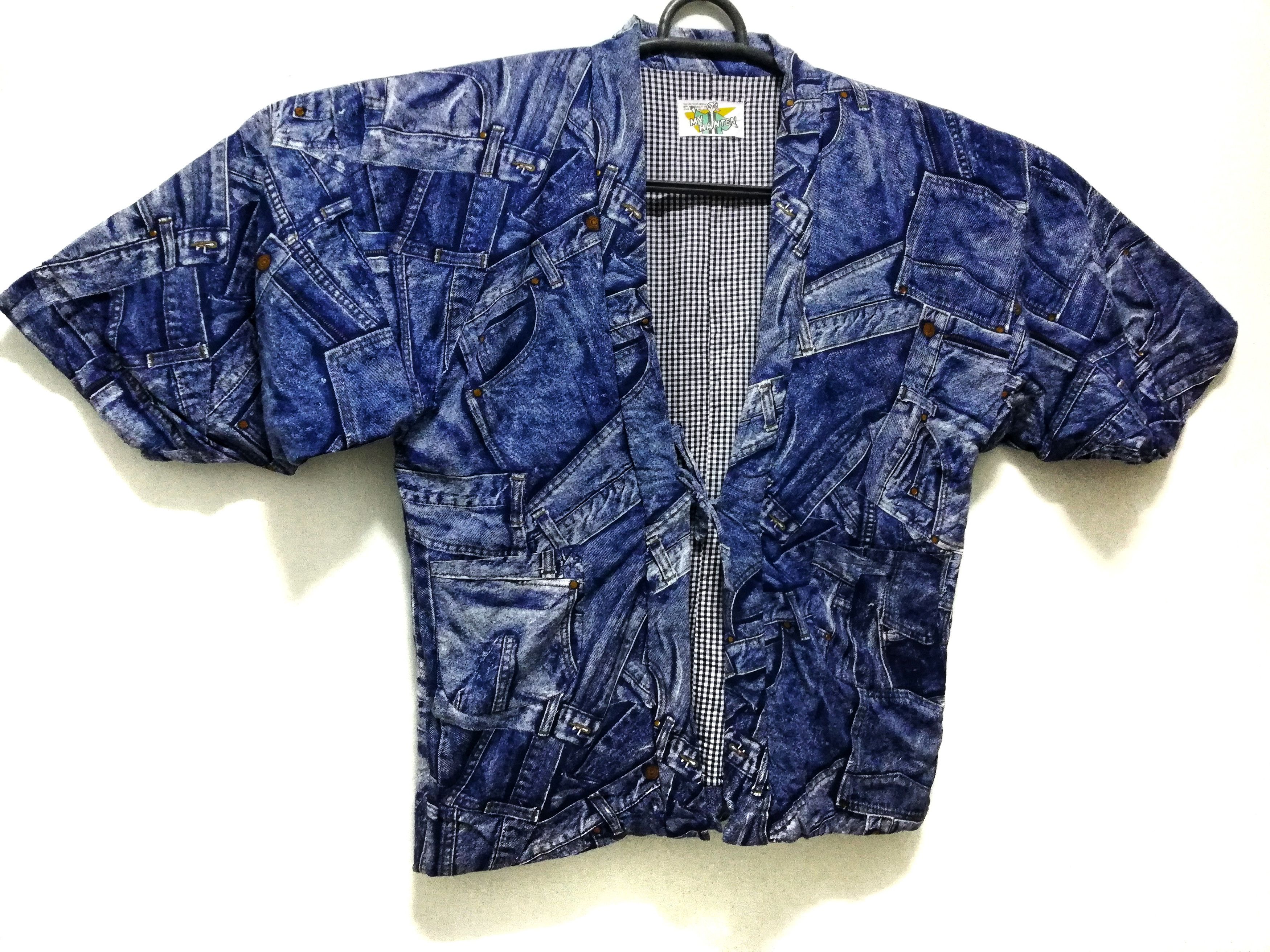 Art Comes First × Japanese Brand 🔥Hanten Kimono Japanese All Over Printed Jeans Style🔥 Size US L / EU 52-54 / 3 - 2 Thumbnail