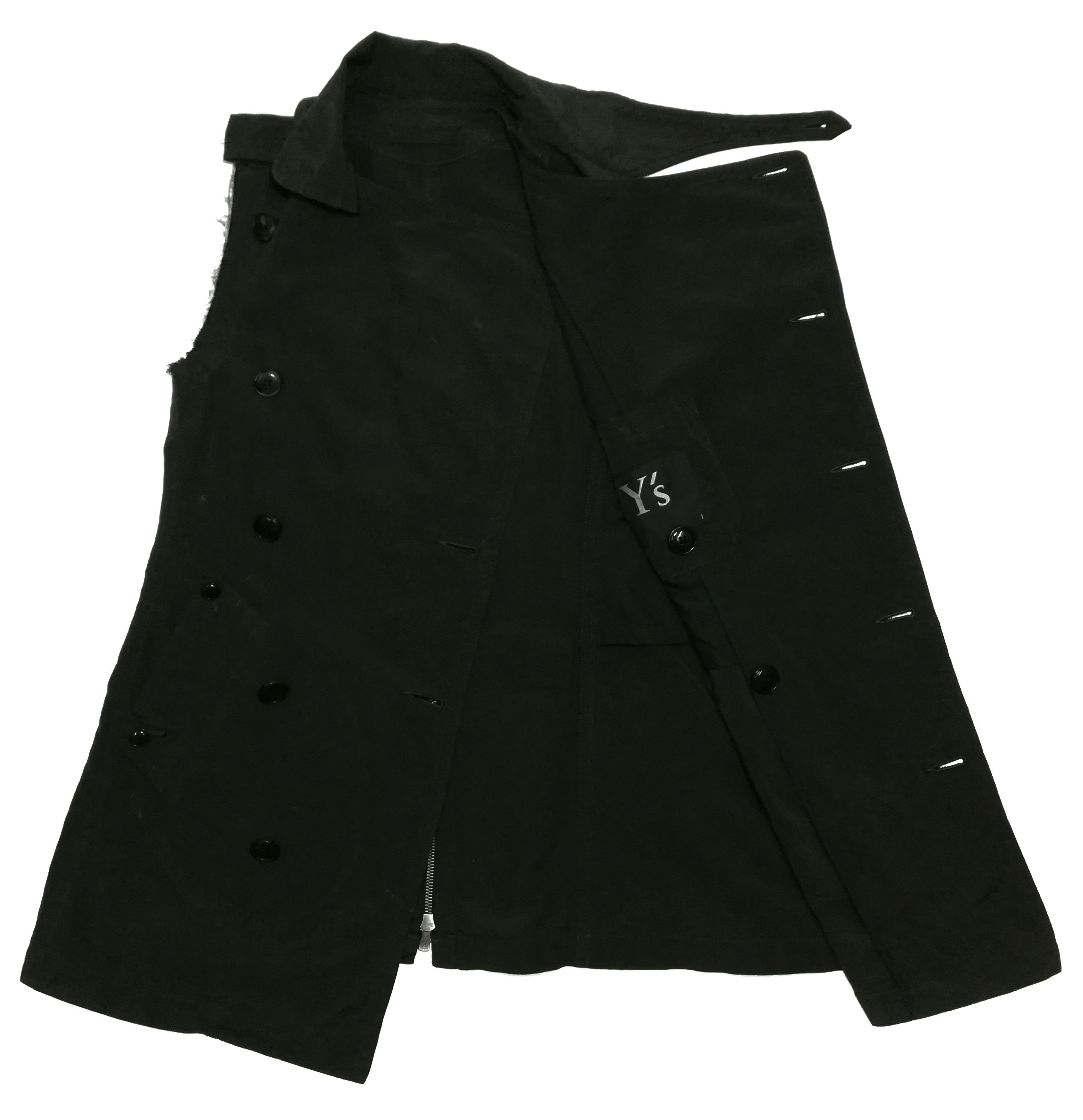 Yohji Yamamoto 🔥Y's by Yohji Yamamoto Sleeveless Double Breast Bondage🔥 Size US XXS / EU 40 - 6 Thumbnail