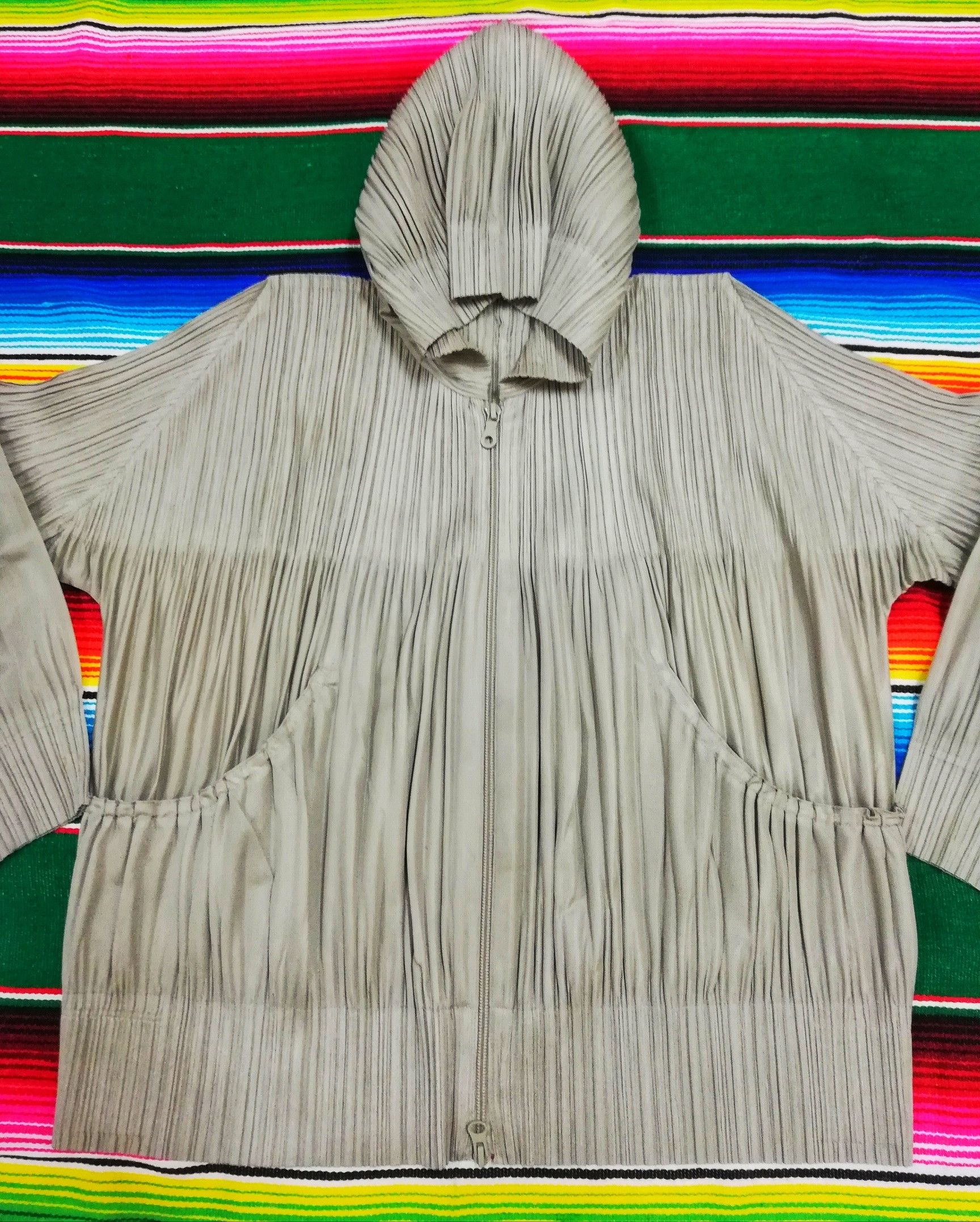 Issey Miyake 🔥GRAIL Iconic Pleats Please By Issey Miyake Pleated Hoodie Size US M / EU 48-50 / 2 - 2 Thumbnail