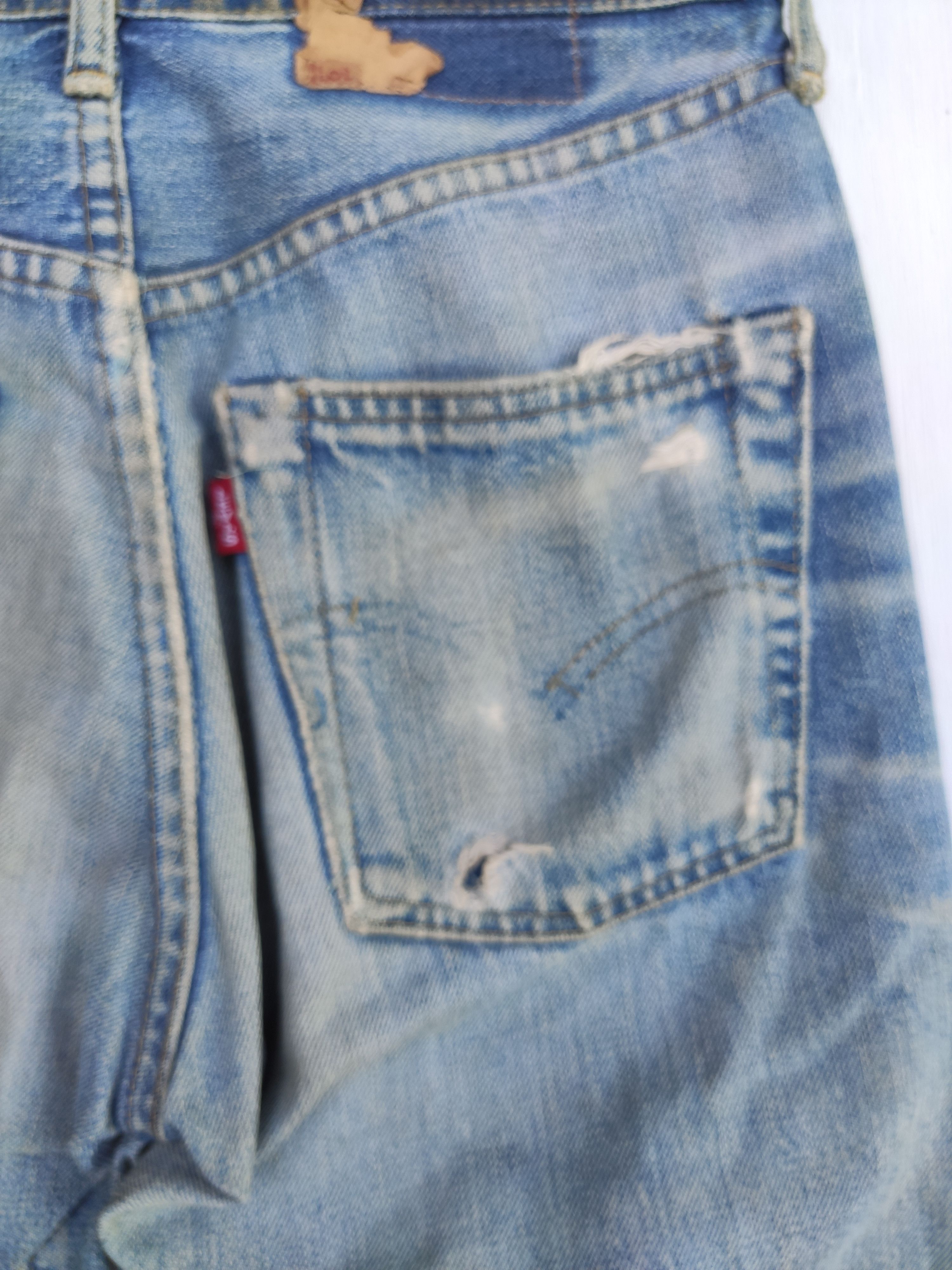 Levi's 🔥 VINTAGE LEVI'S 503xx SHORT PANTS BIG E SELVEDGE PATCHWORK Size US 29 - 8 Thumbnail