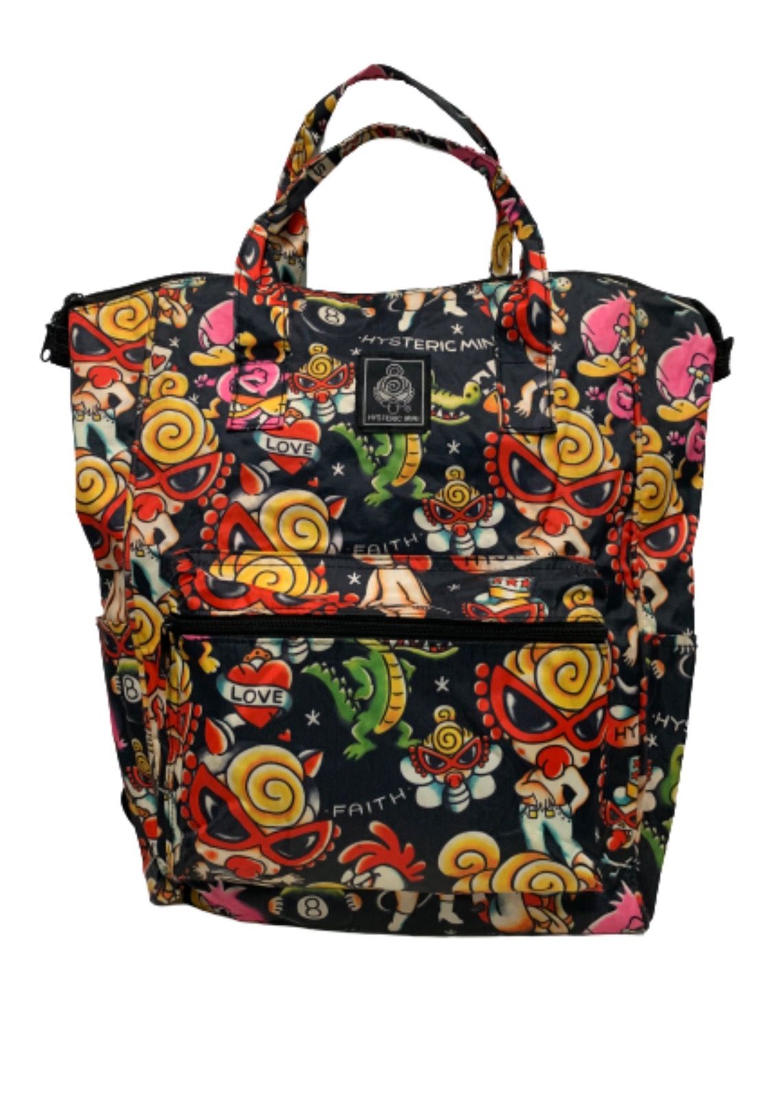 Pre-owned Backpack X Hysteric Glamour Japan Hysteric Glamour Mini Backpack Full Print 2 Way In Black
