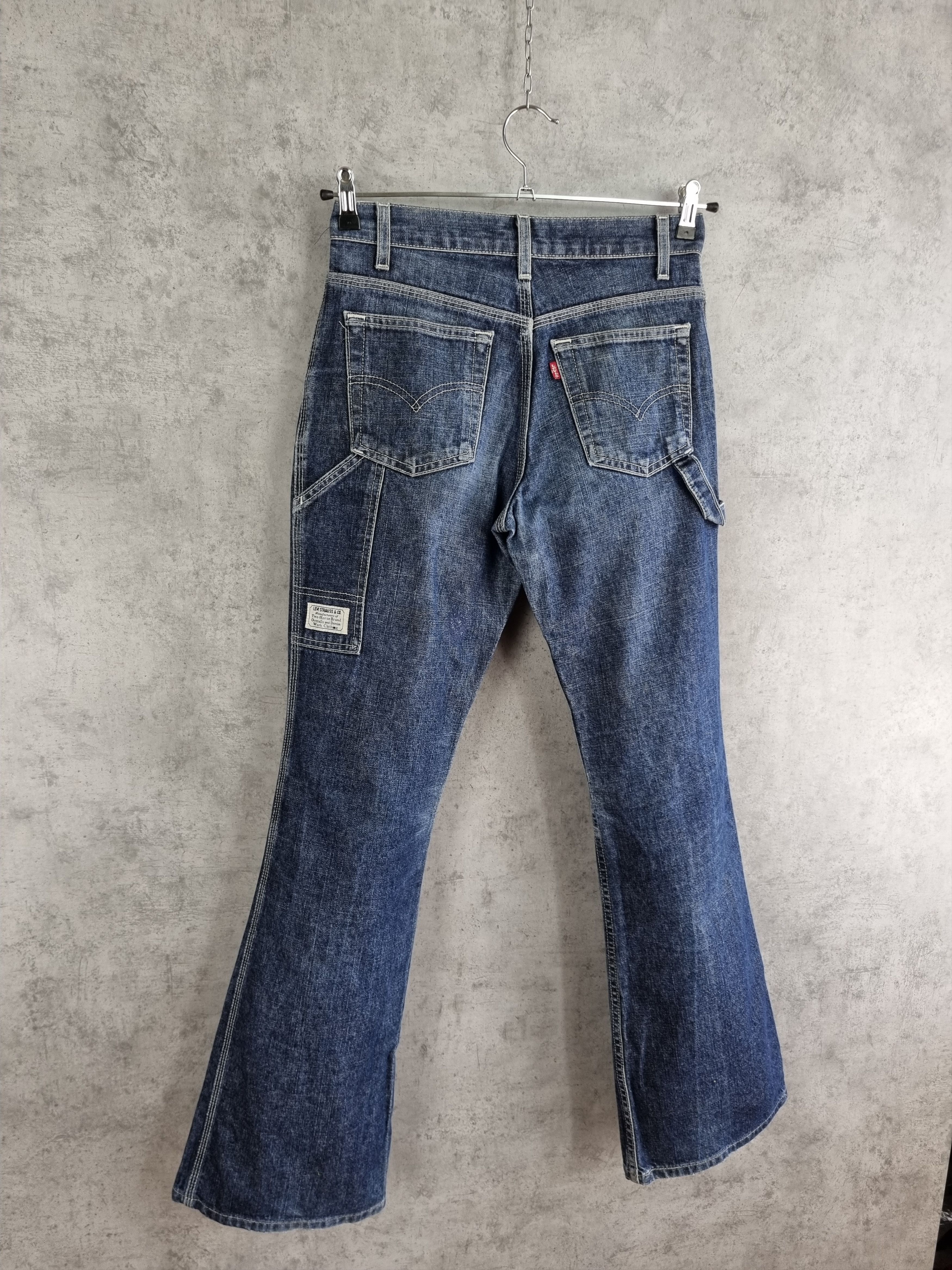 image of 90's Levis Flared Carpenter Pants in Raw Denim, Men's (Size 29)
