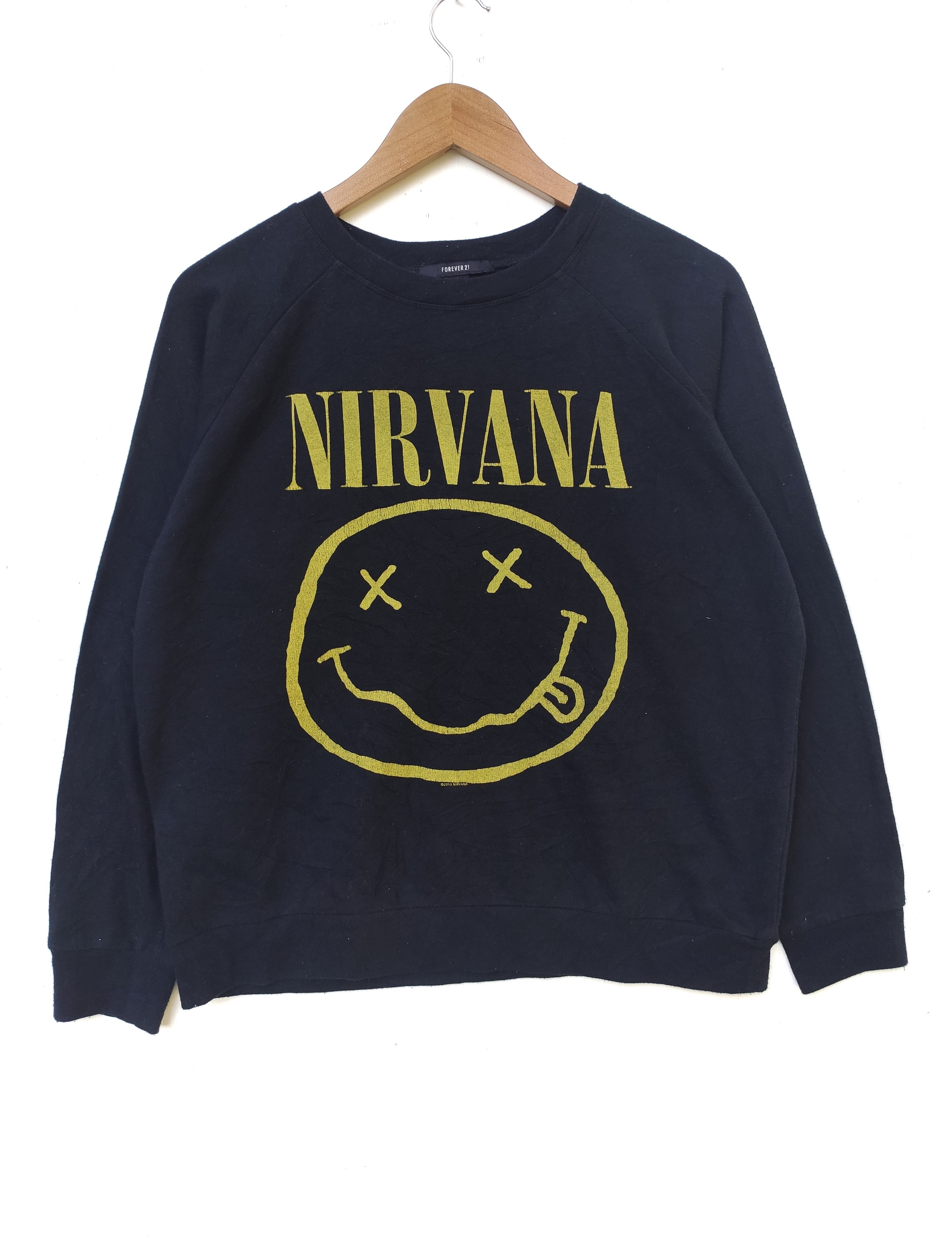 Nirvana SS Bodysuit - Inverse Happy Face Black main image 1