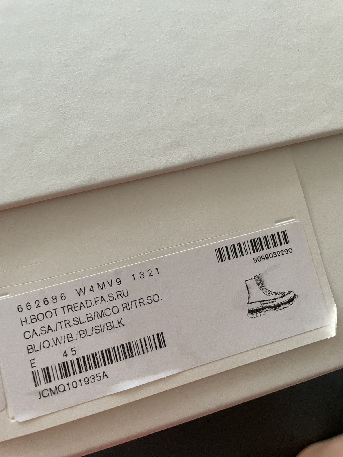 Alexander McQueen × MCQ Super Runway Limited Edition Brand New Rare Tread Boots Size US 12 / EU 45 - 10 Thumbnail