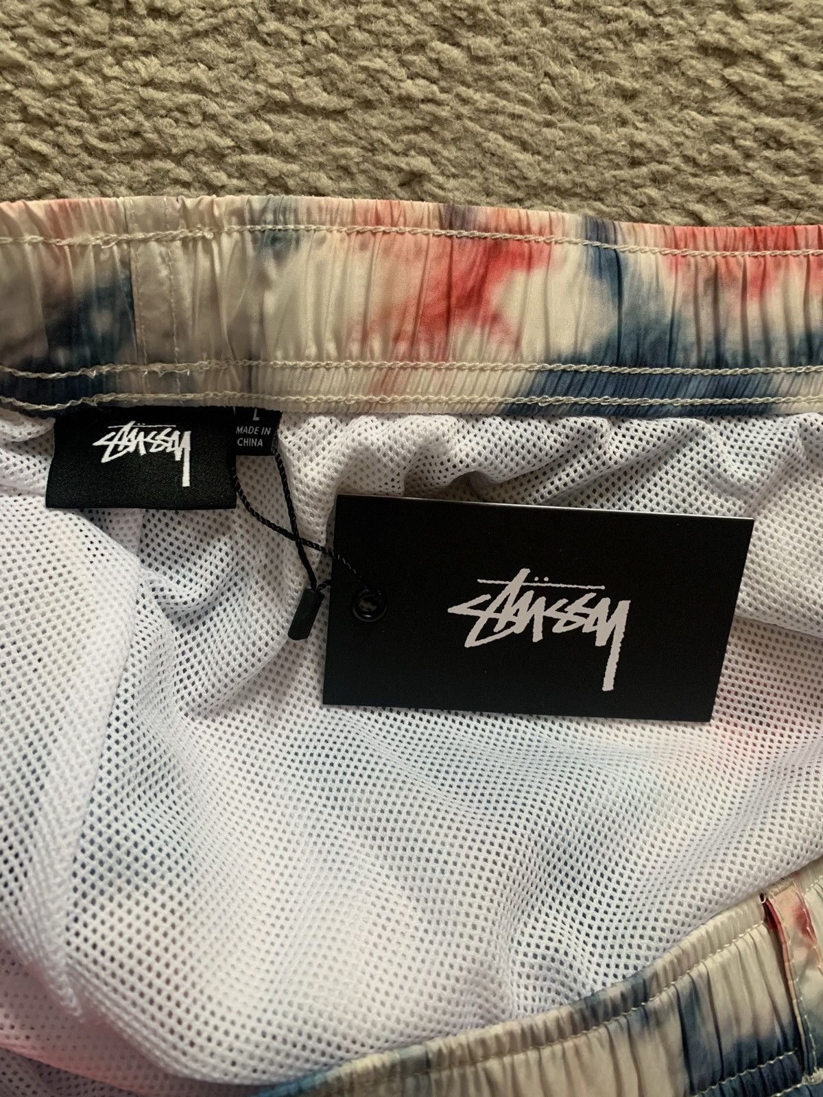 Stussy STUSSY BELTED TIE-DYE SHORTS Size US 34 / EU 50 - 17 Thumbnail