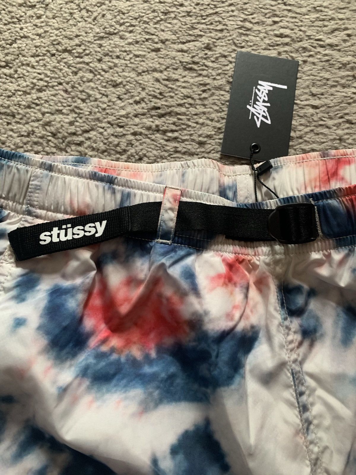 Stussy STUSSY BELTED TIE-DYE SHORTS Size US 34 / EU 50 - 2 Thumbnail