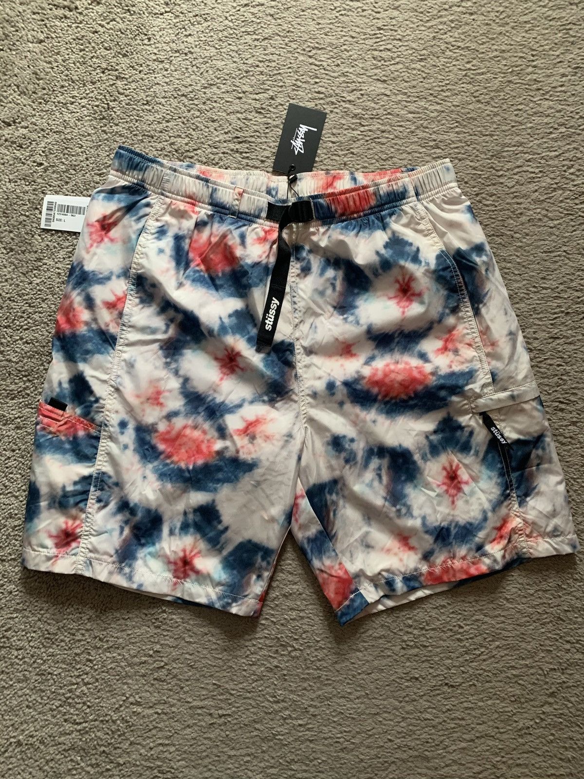 Stussy STUSSY BELTED TIE-DYE SHORTS Size US 34 / EU 50 - 3 Thumbnail