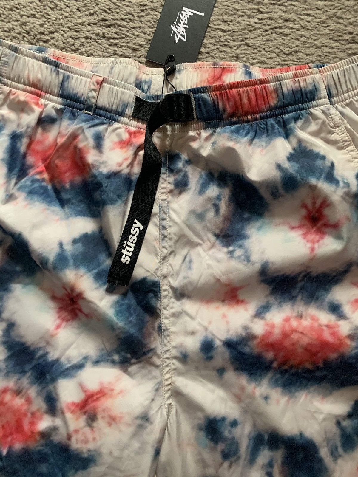 Stussy STUSSY BELTED TIE-DYE SHORTS Size US 34 / EU 50 - 6 Thumbnail