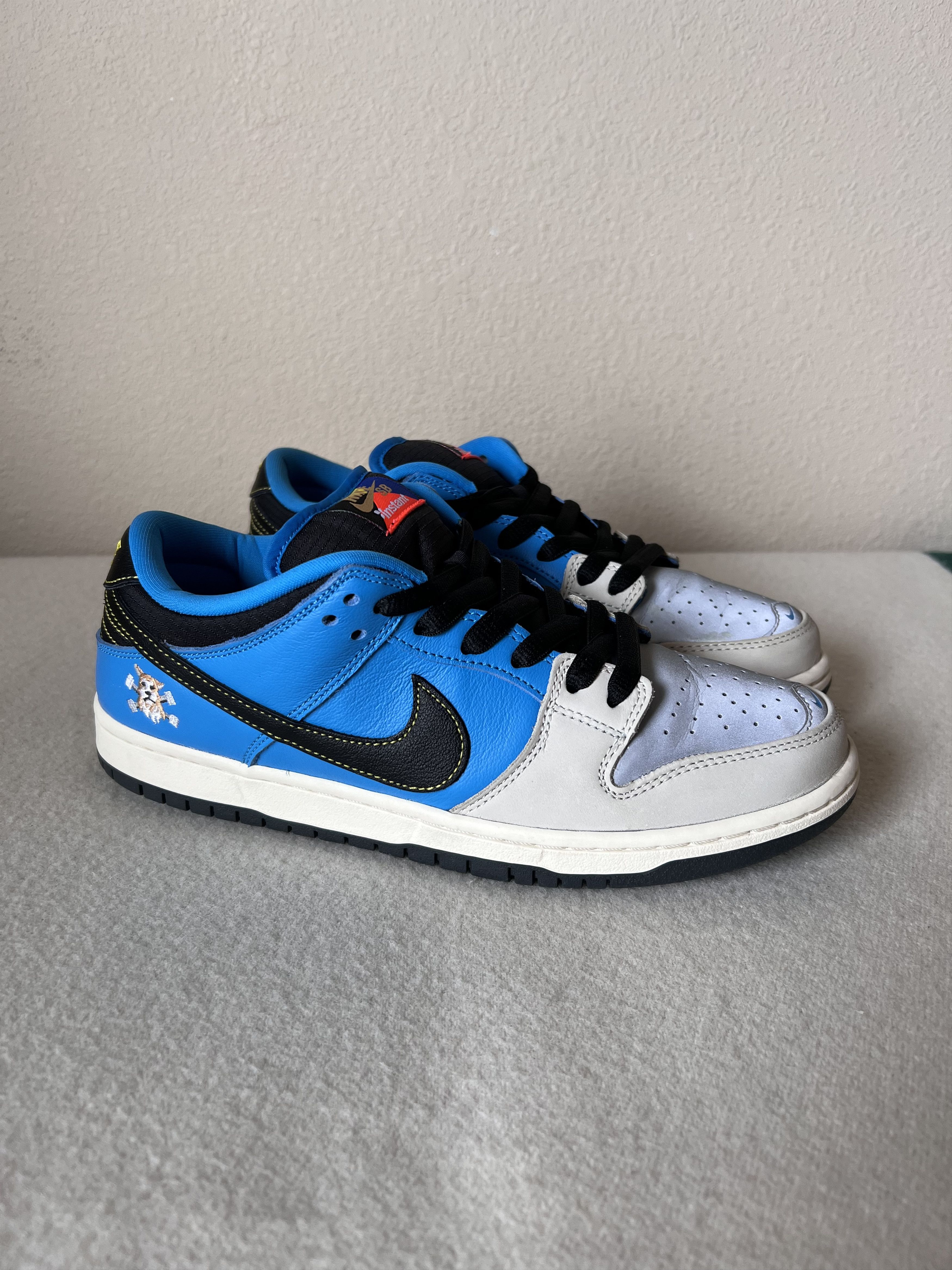 image of Nike Sb Instant Skateboards Dunk Low Shoes in Blue, Men's (Size 8.5)