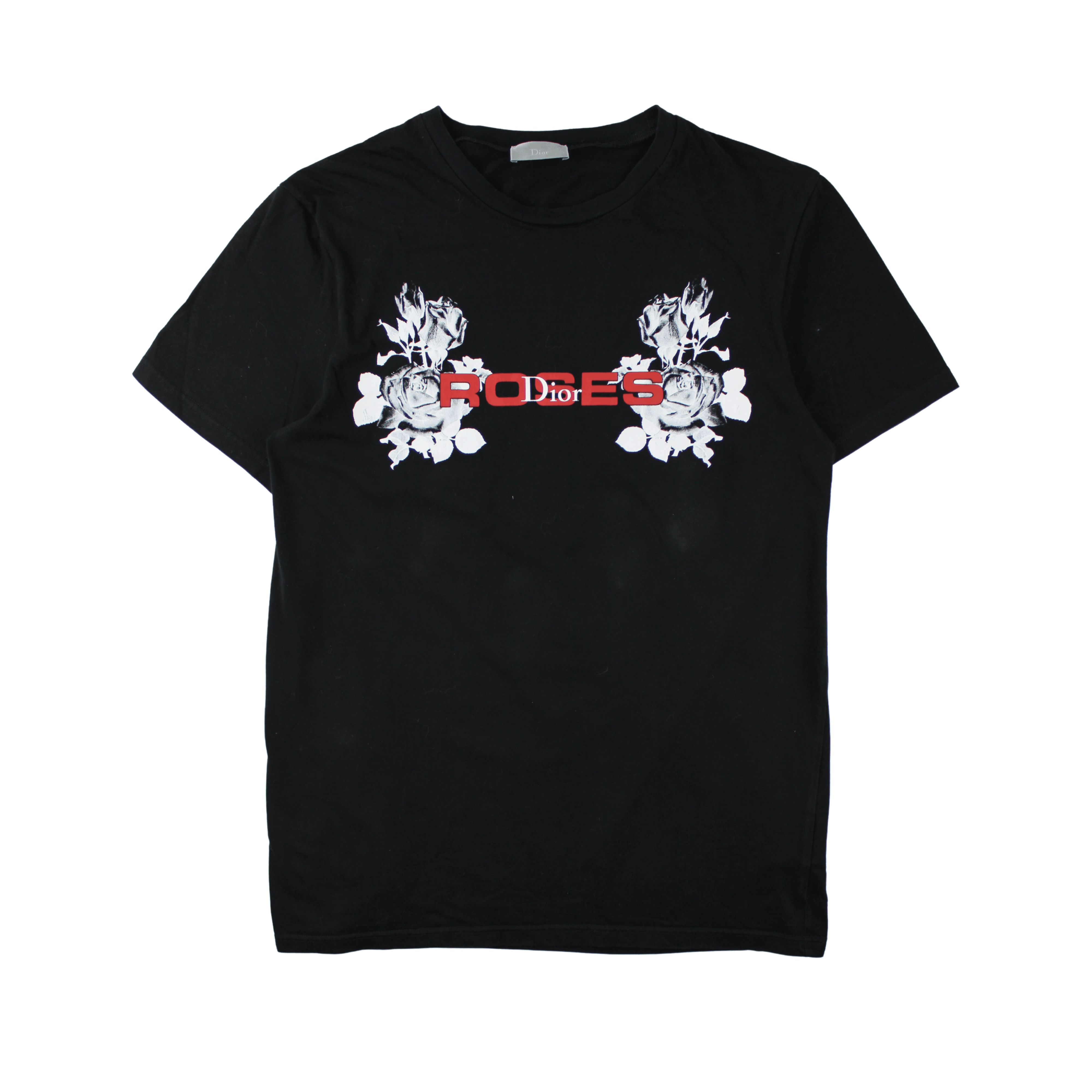 Dior Dior Silver Roses T-Shirt Size US M / EU 48-50 / 2 - 2 Thumbnail