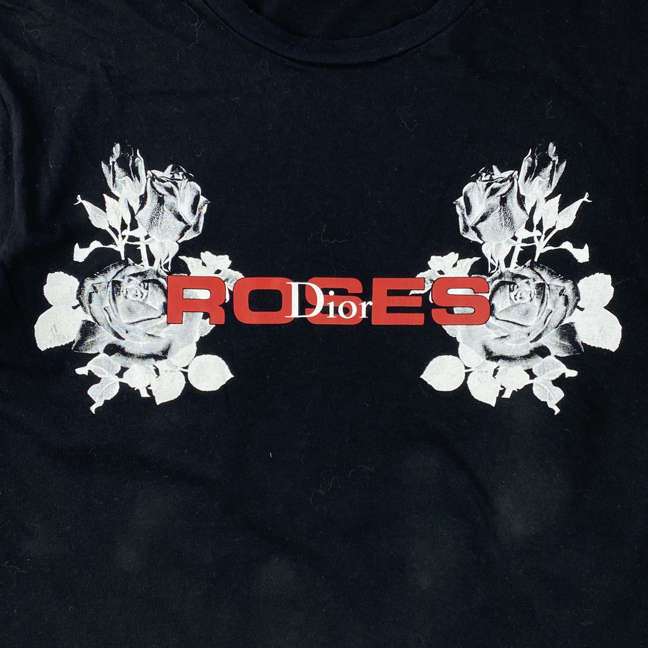 Dior Dior Silver Roses T-Shirt Size US M / EU 48-50 / 2 - 3 Thumbnail