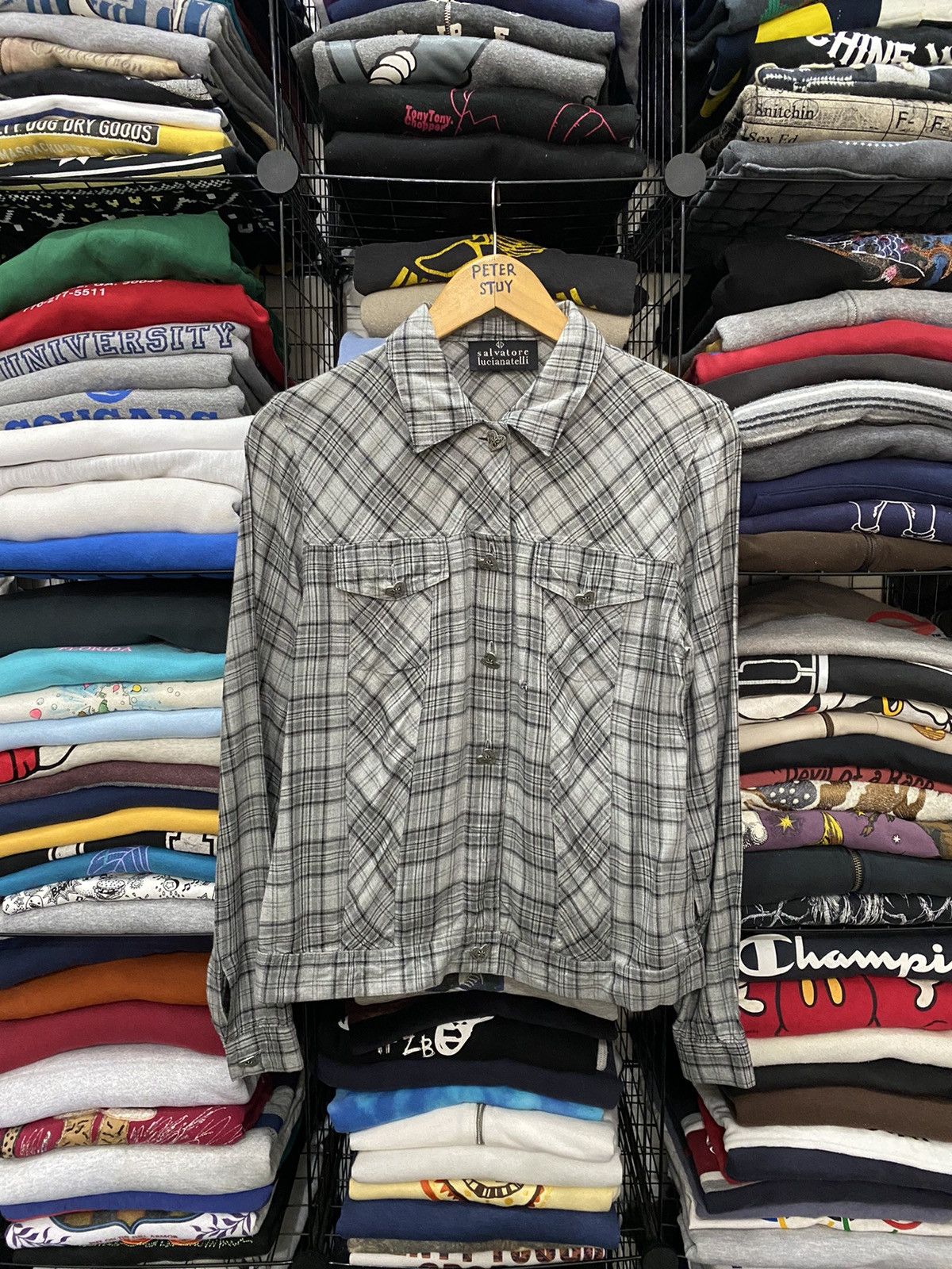 Flannel Salvatore Lucianatelli Flannel Jacket Size US S / EU 44-46 / 1 - 1 Thumbnail