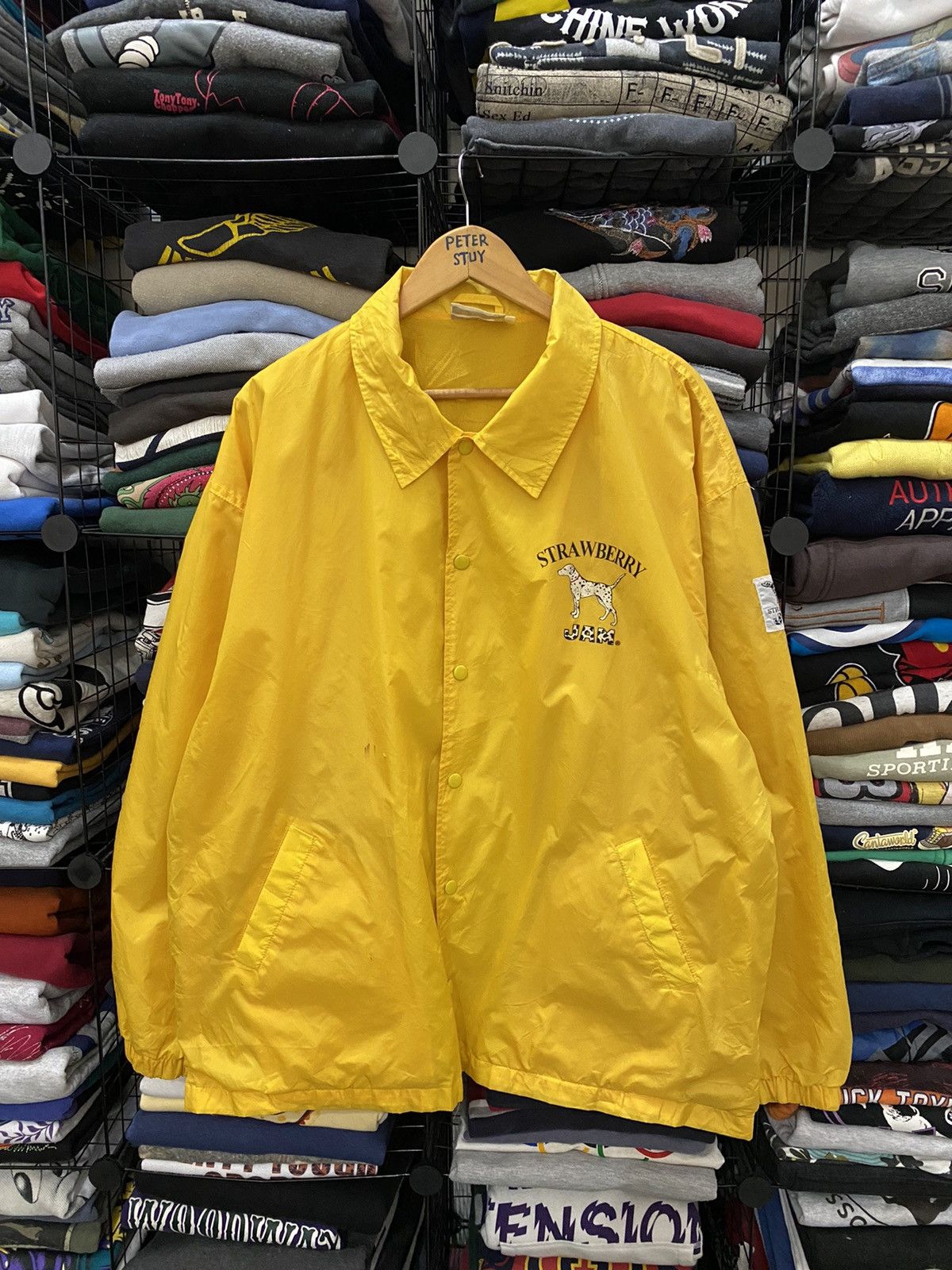 Vintage Vintage strawberry jam nylon jacket Size US L / EU 52-54 / 3 - 2 Thumbnail