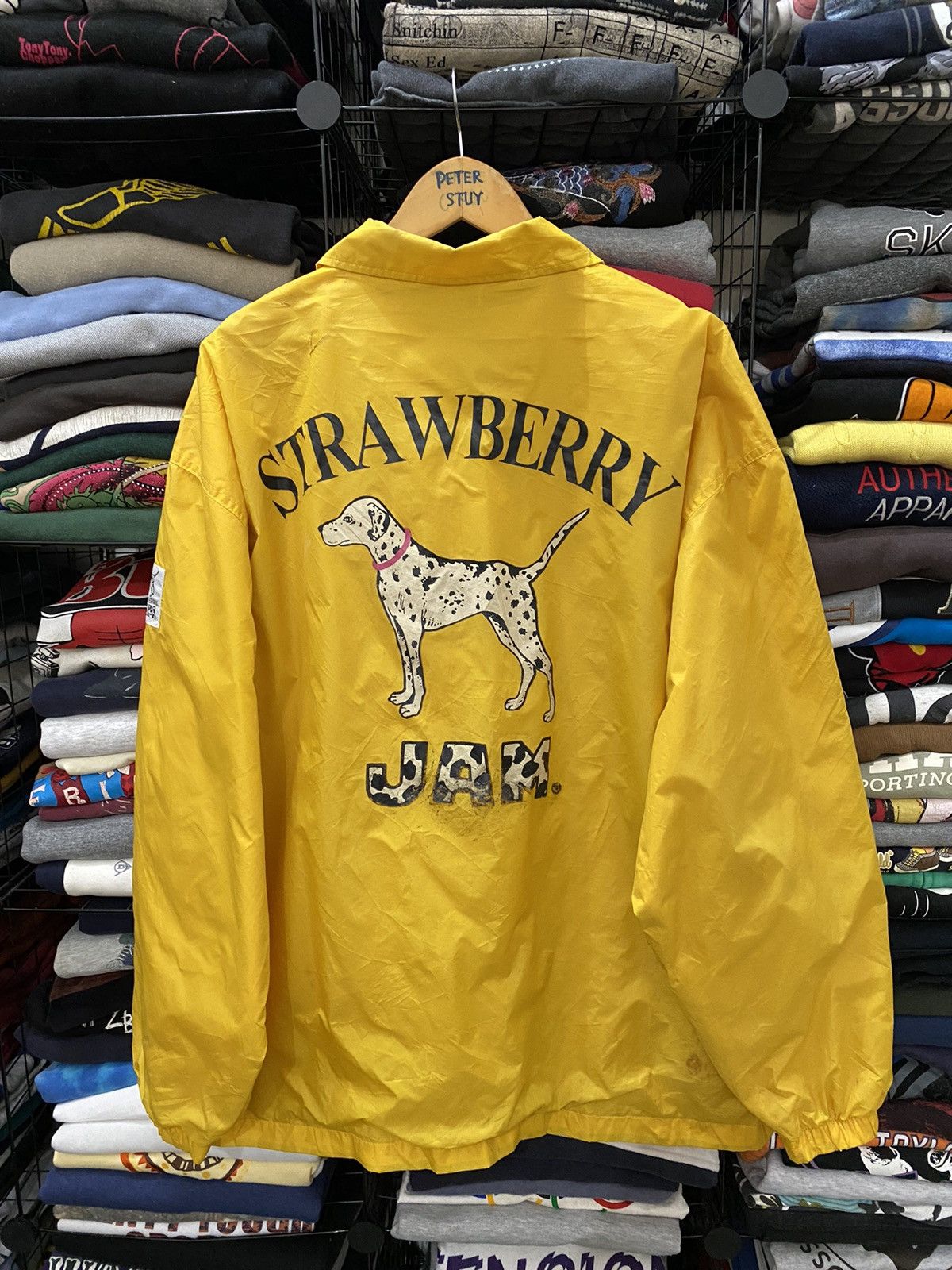 Vintage Vintage strawberry jam nylon jacket Size US L / EU 52-54 / 3 - 1 Thumbnail