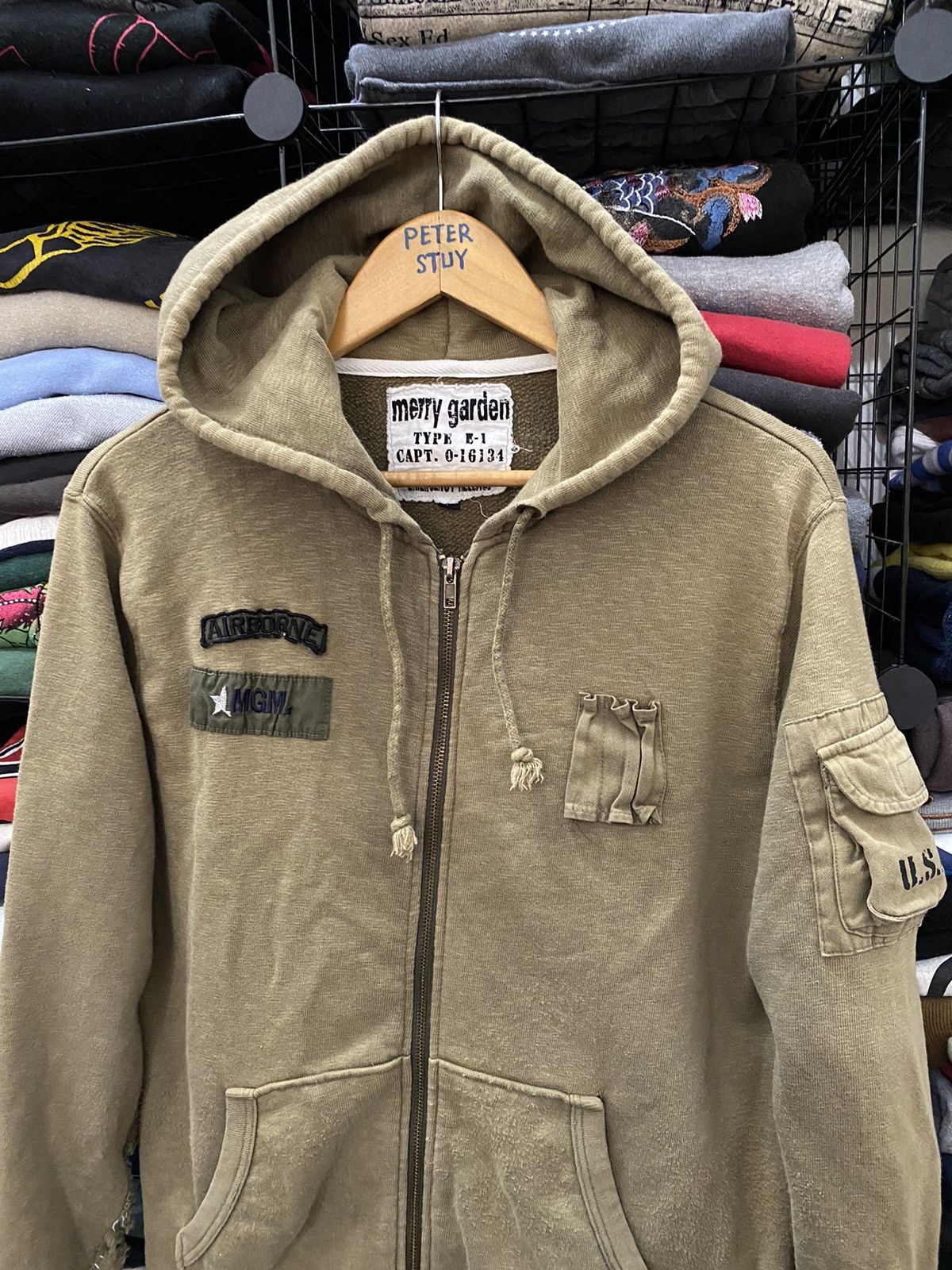 Japanese Brand Merry garden type e-1 hoodies sweater military style Size US M / EU 48-50 / 2 - 2 Thumbnail