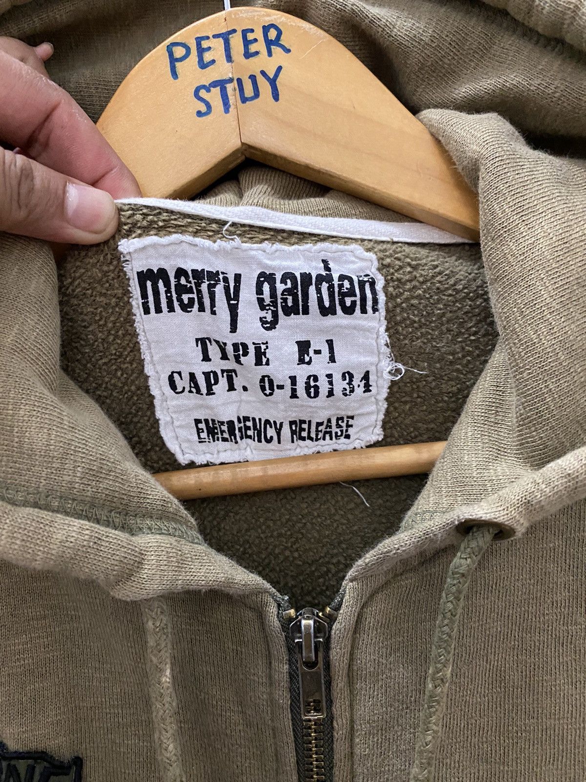 Japanese Brand Merry garden type e-1 hoodies sweater military style Size US M / EU 48-50 / 2 - 7 Thumbnail