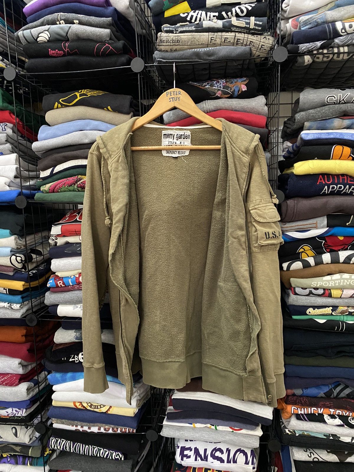 Japanese Brand Merry garden type e-1 hoodies sweater military style Size US M / EU 48-50 / 2 - 6 Thumbnail