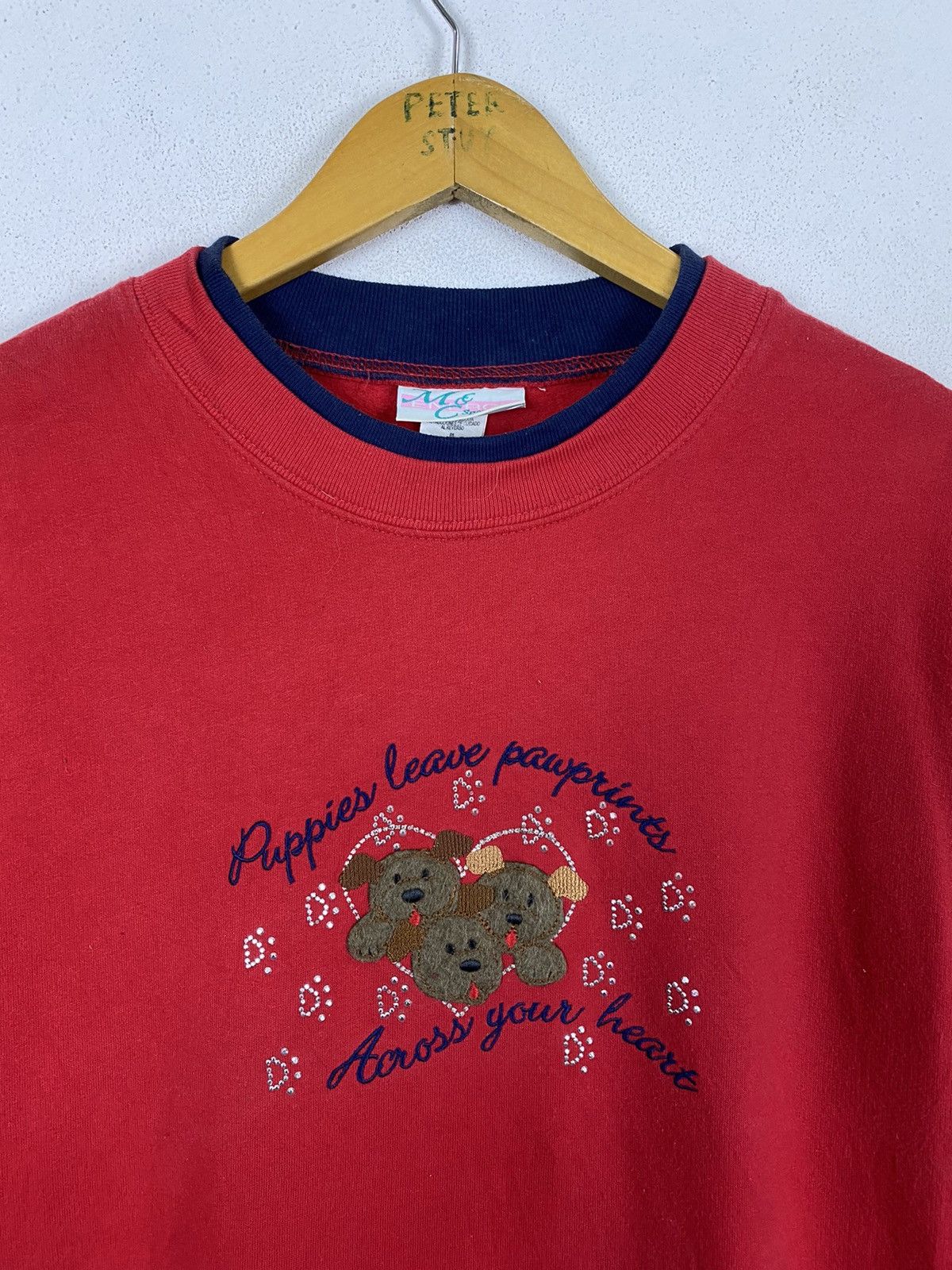 Vintage VINTAGE PUPPIES LEAVE PAWPRINTS ACROSS YOUR HEARTS Size US L / EU 52-54 / 3 - 3 Thumbnail