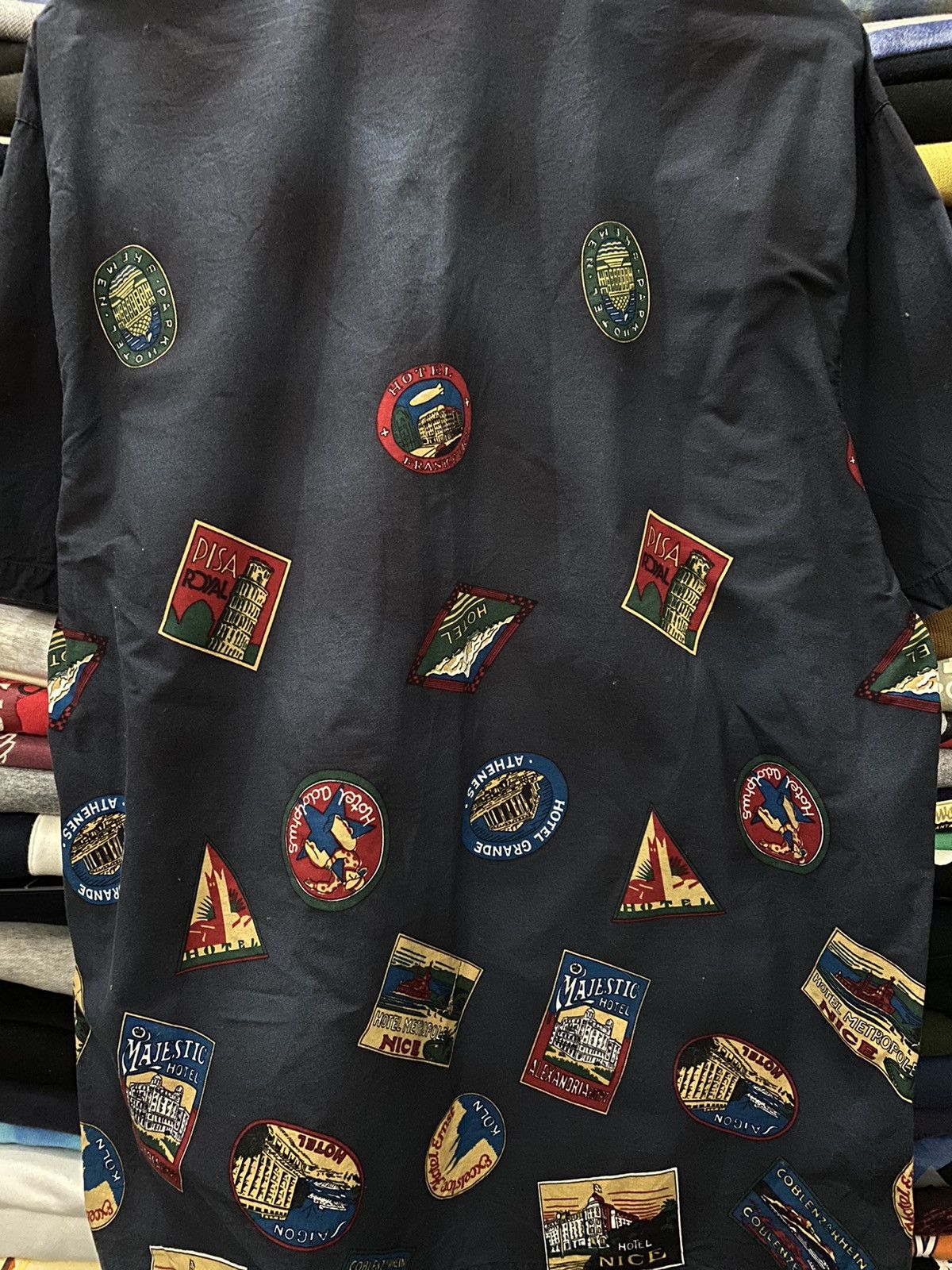 Japanese Brand × Vintage Press Attache Printed Button Shirt Size US L / EU 52-54 / 3 - 6 Thumbnail