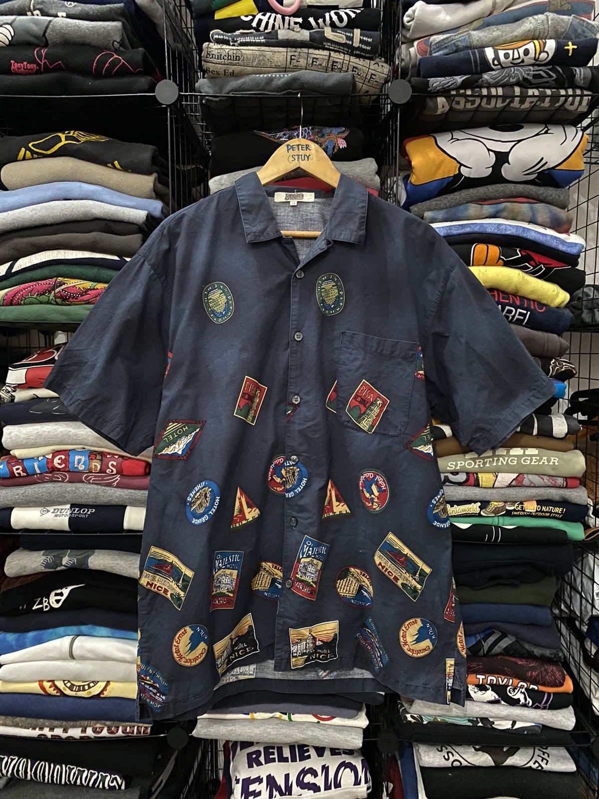 Japanese Brand × Vintage Press Attache Printed Button Shirt Size US L / EU 52-54 / 3 - 1 Thumbnail