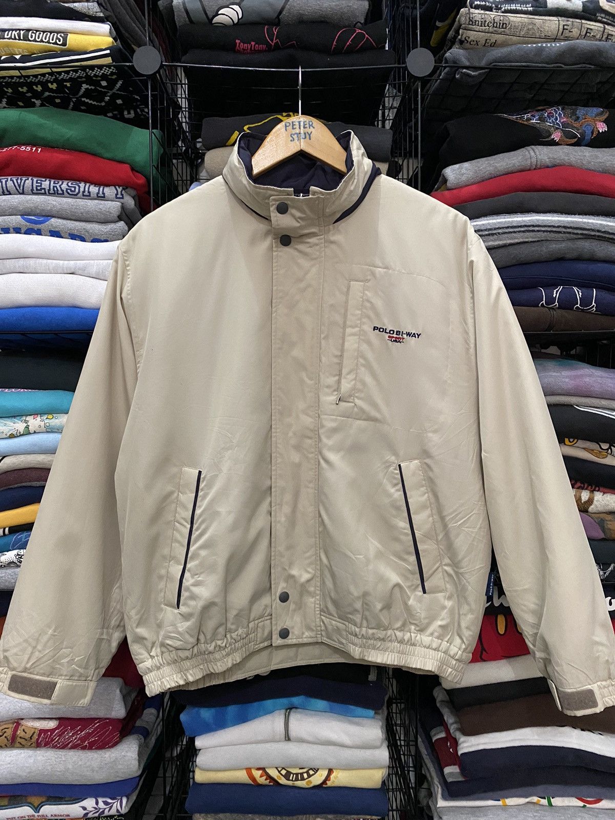 Polo Ralph Lauren VINTAGE POLO BI-WAY SPORT CASUAL JACKET Size US M / EU 48-50 / 2 - 2 Thumbnail