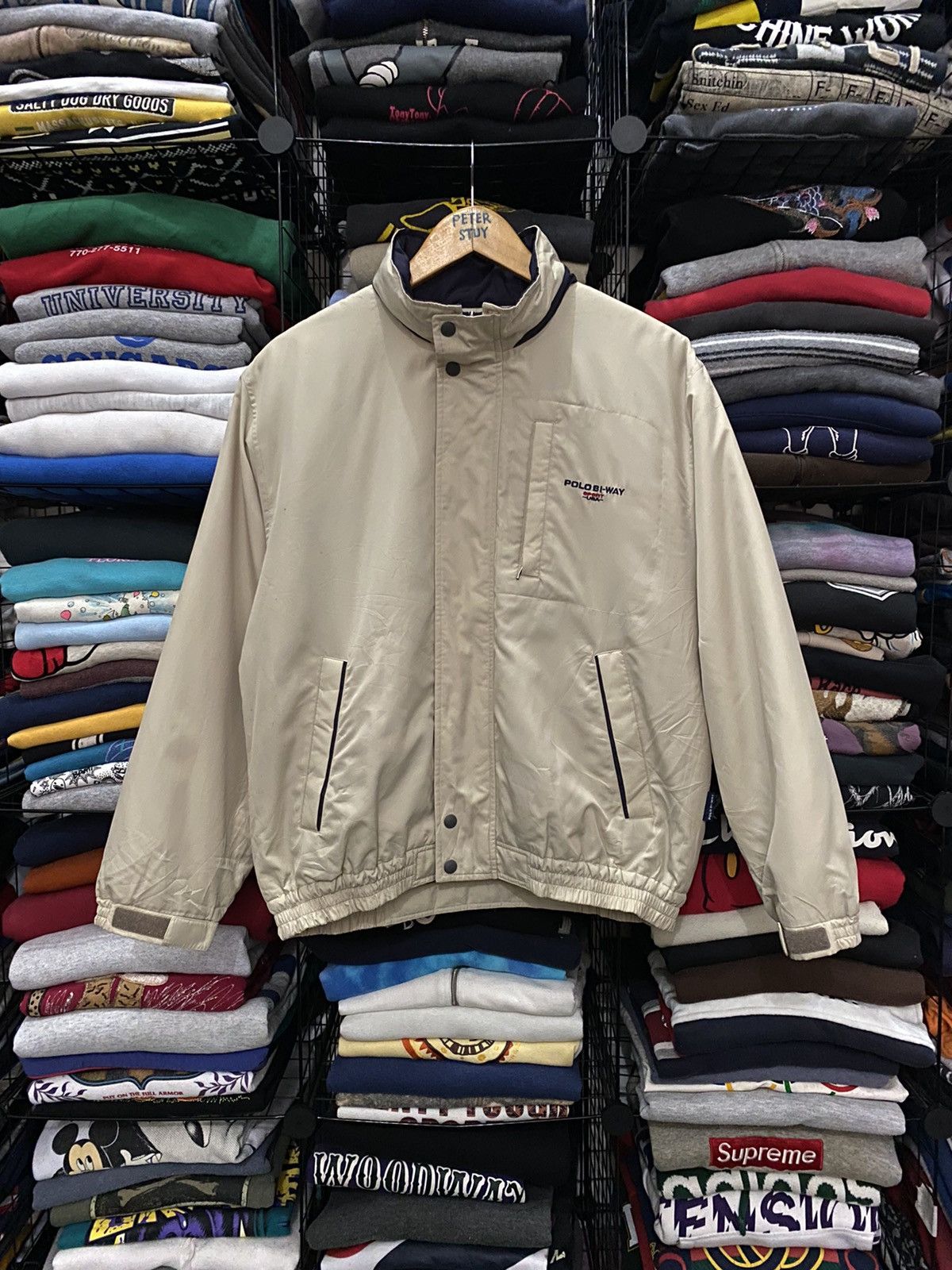 Polo Ralph Lauren VINTAGE POLO BI-WAY SPORT CASUAL JACKET Size US M / EU 48-50 / 2 - 1 Thumbnail