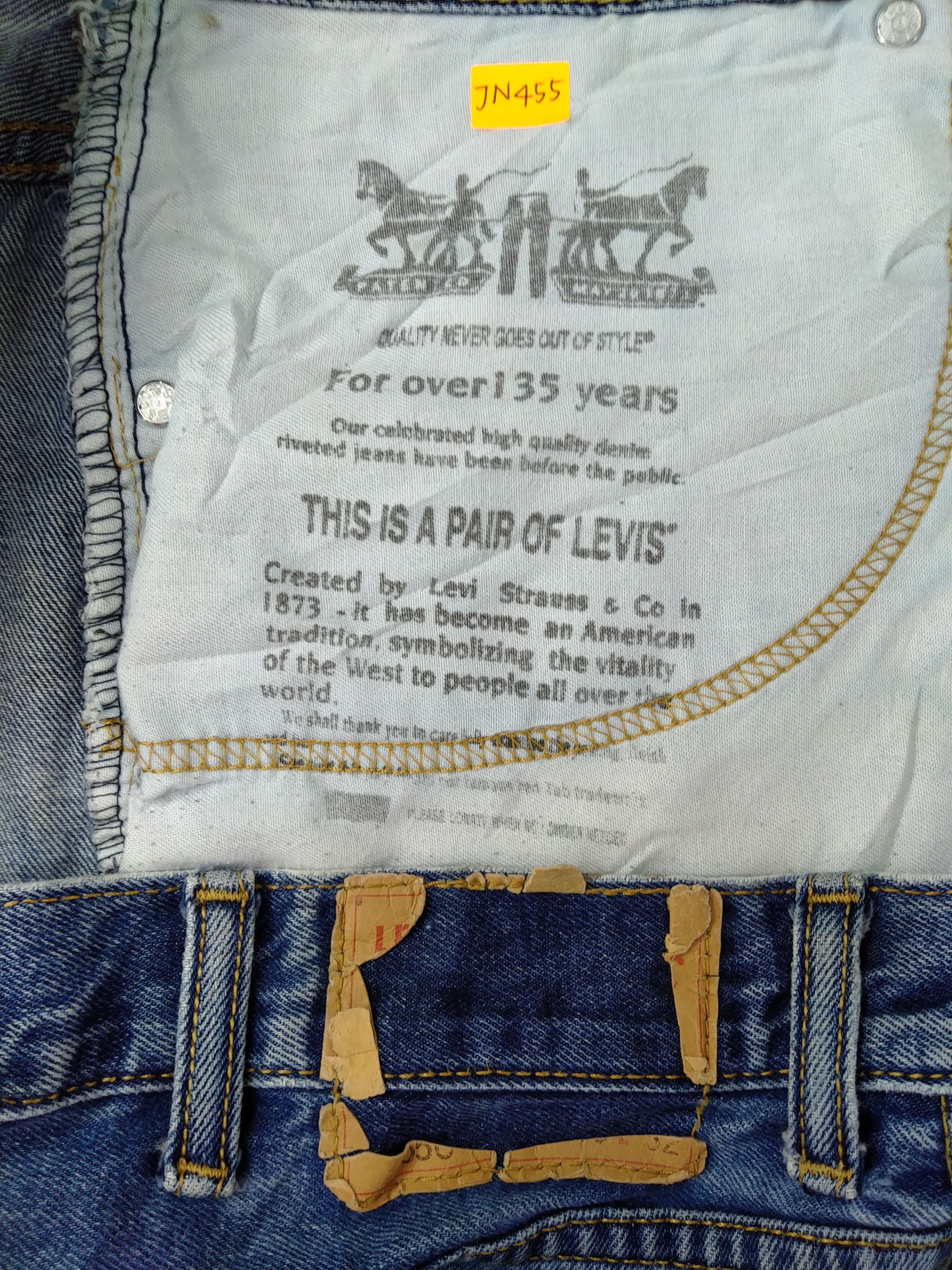 Levi's Blue Vintage Levi's Denim 41x31.5 -JN455 Size US 41 - 12 Thumbnail