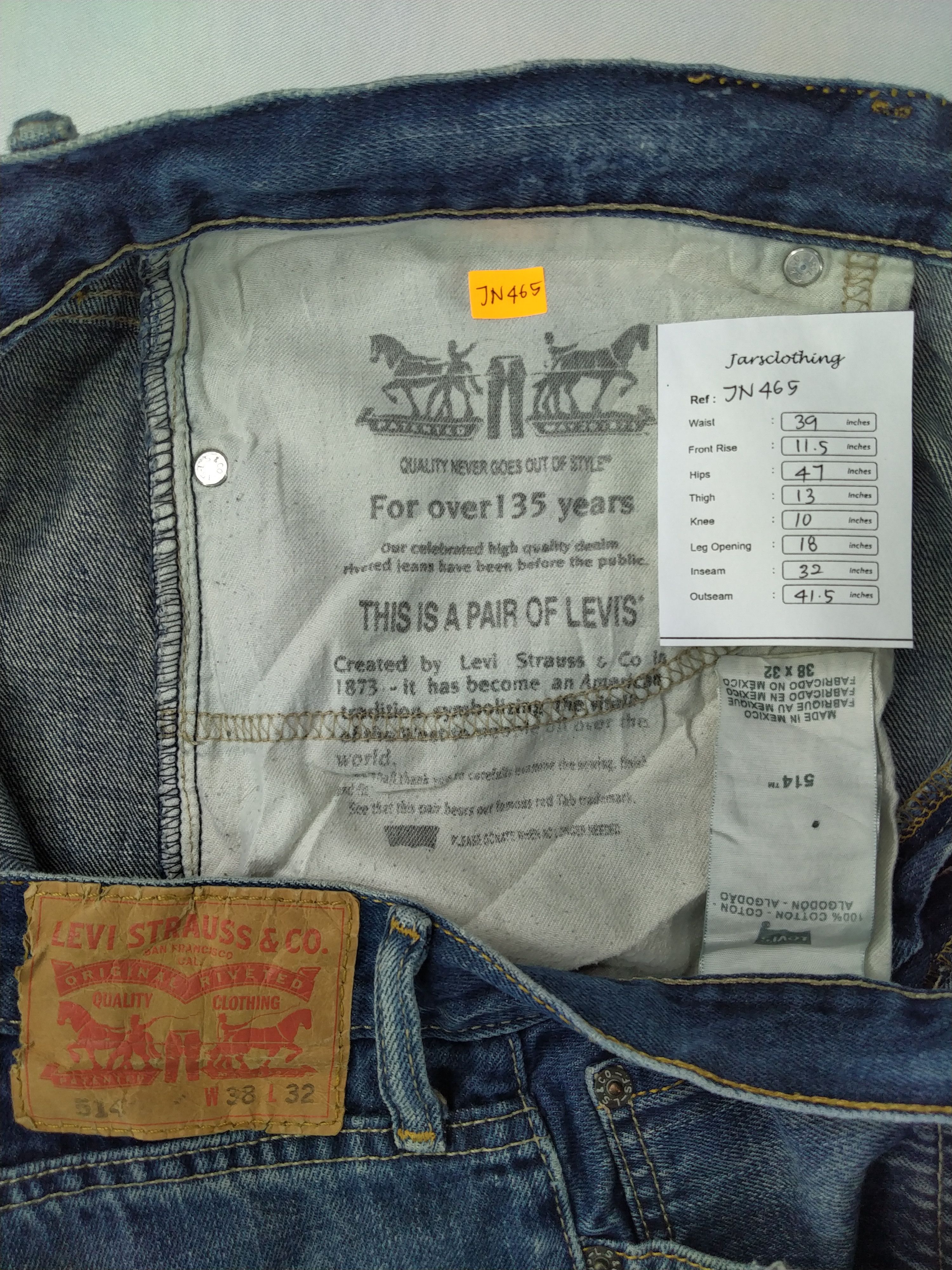 Levi's Distressed Vintage Levi's 514 Denim 39x32 -JN465 Size US 39 - 12 Thumbnail