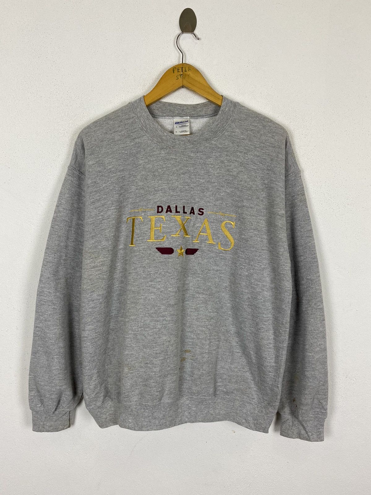 Gildan × Vintage VINTAGE DALLAS TEXAS SWEATER Size US M / EU 48-50 / 2 - 2 Thumbnail