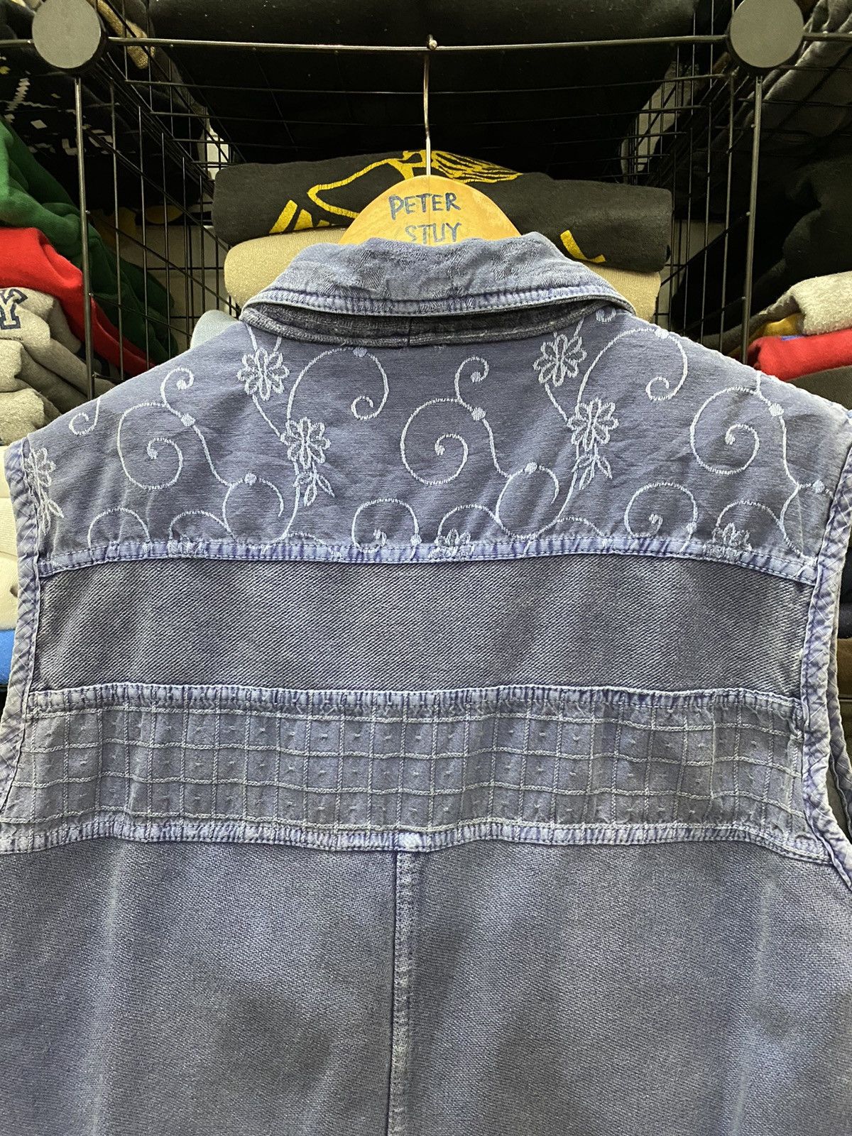 Indigo × Japanese Brand × Vintage VINTAGE INDIGO COLLAR VEST NICE DESIGN Size US L / EU 52-54 / 3 - 6 Thumbnail