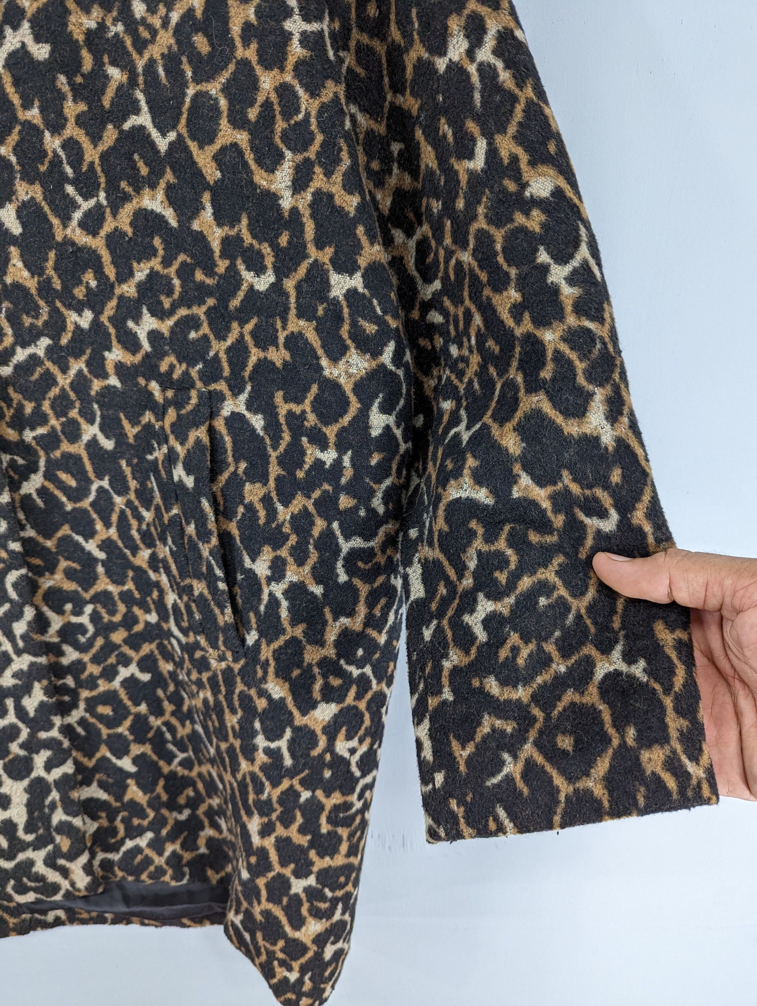 Vintage 💥RARE💥Vintage Evris Leopard Printed Button Jacket Size L / US 10 / IT 46 - 4 Thumbnail