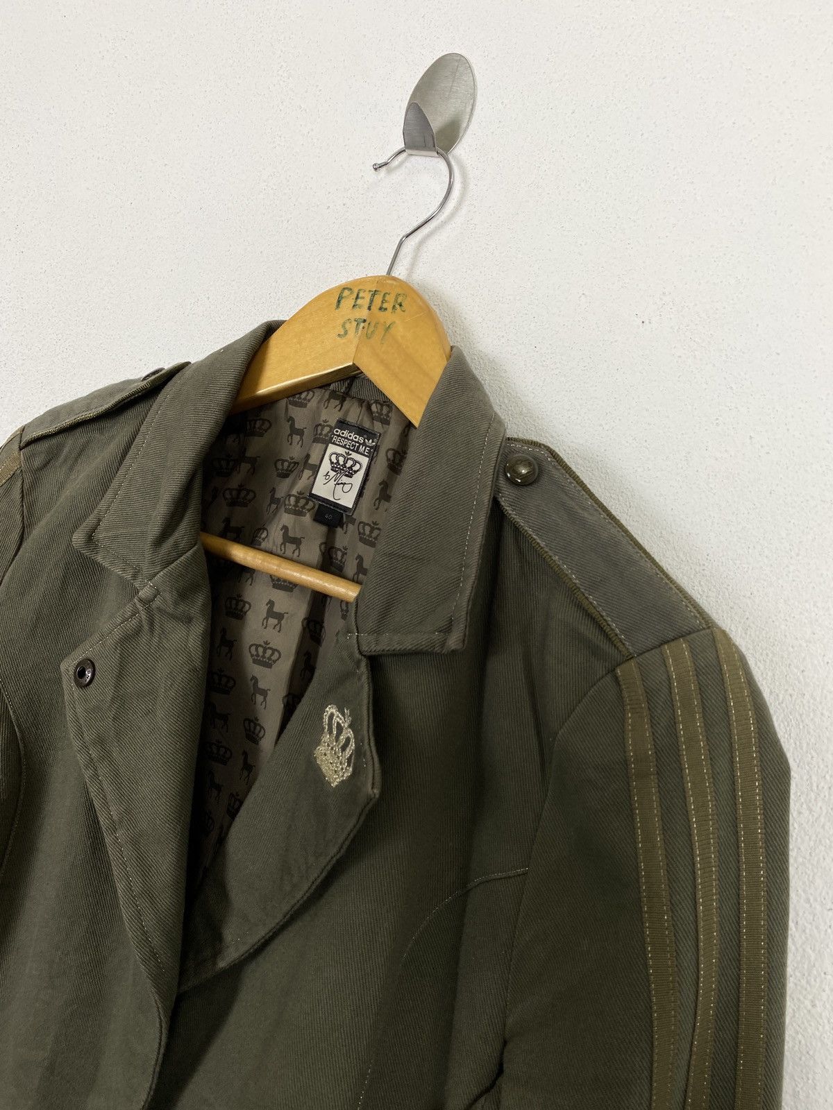 Adidas 🔥VINTAGE ADIDAS “RESPECT ME” CROWN CASUAL COAT Size US M / EU 48-50 / 2 - 9 Thumbnail