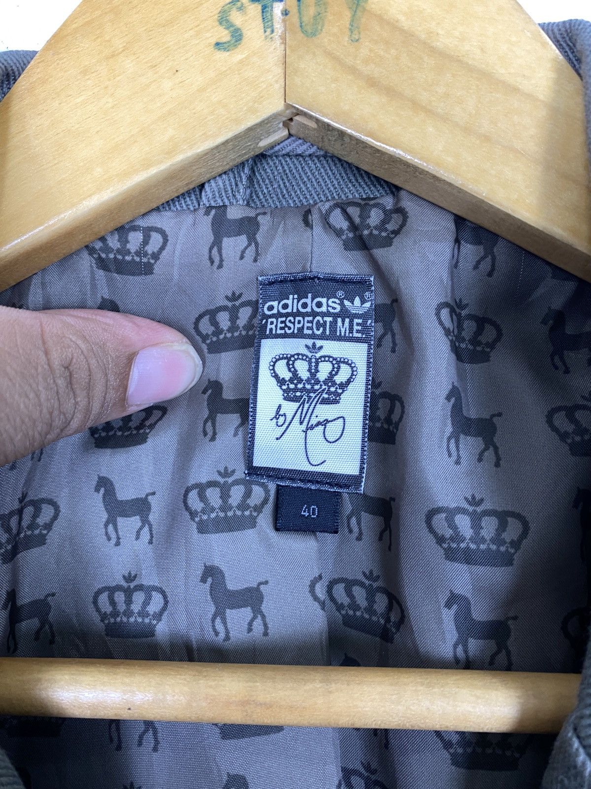 Adidas 🔥VINTAGE ADIDAS “RESPECT ME” CROWN CASUAL COAT Size US M / EU 48-50 / 2 - 7 Thumbnail