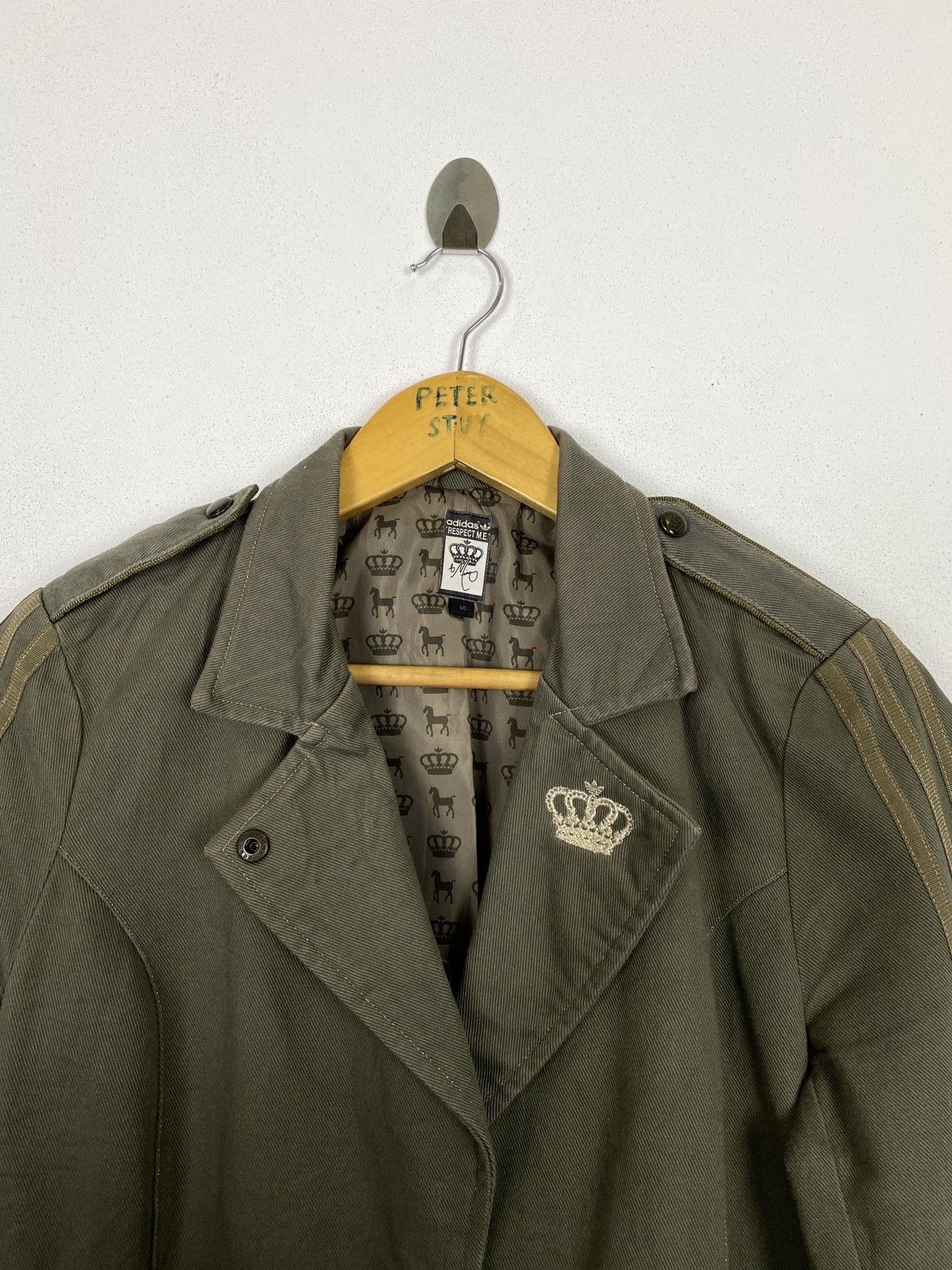 Adidas 🔥VINTAGE ADIDAS “RESPECT ME” CROWN CASUAL COAT Size US M / EU 48-50 / 2 - 4 Thumbnail
