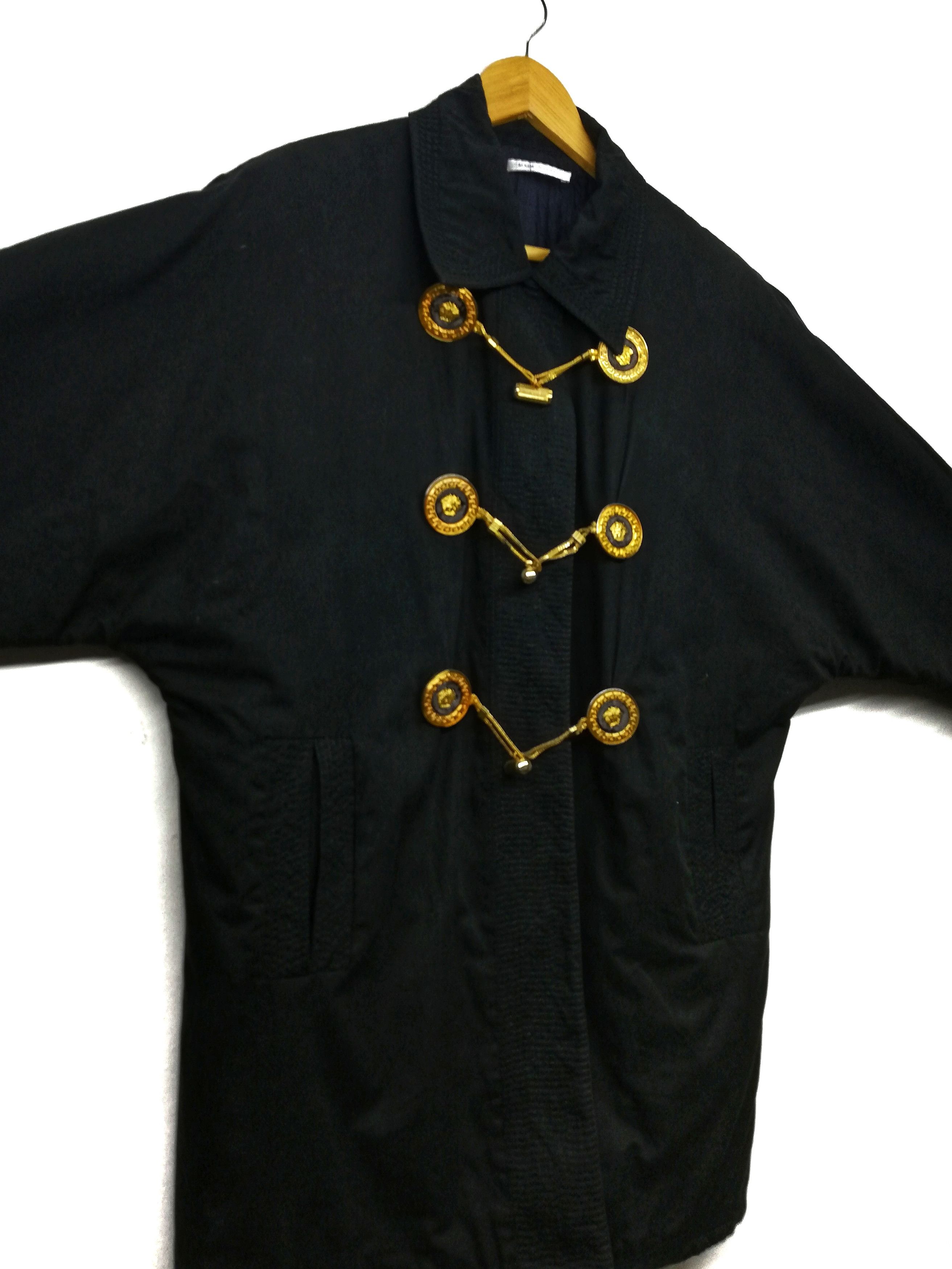 image of Fortino Made In Italy Kimono Italian Brand Versatil Design Iconic Style Versace in Black (Size Larg